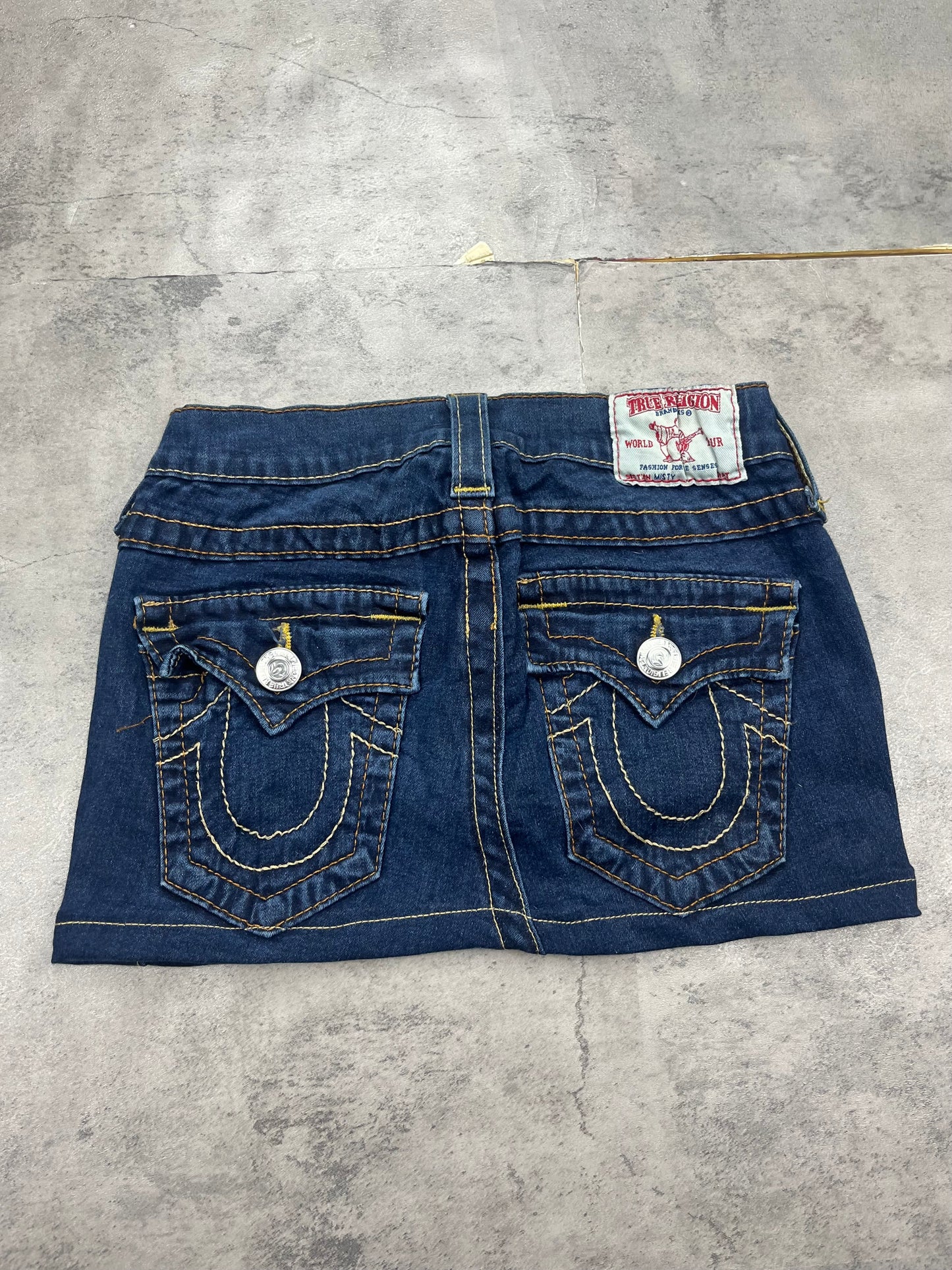 Mini True Religion Y2k Jeans Rock