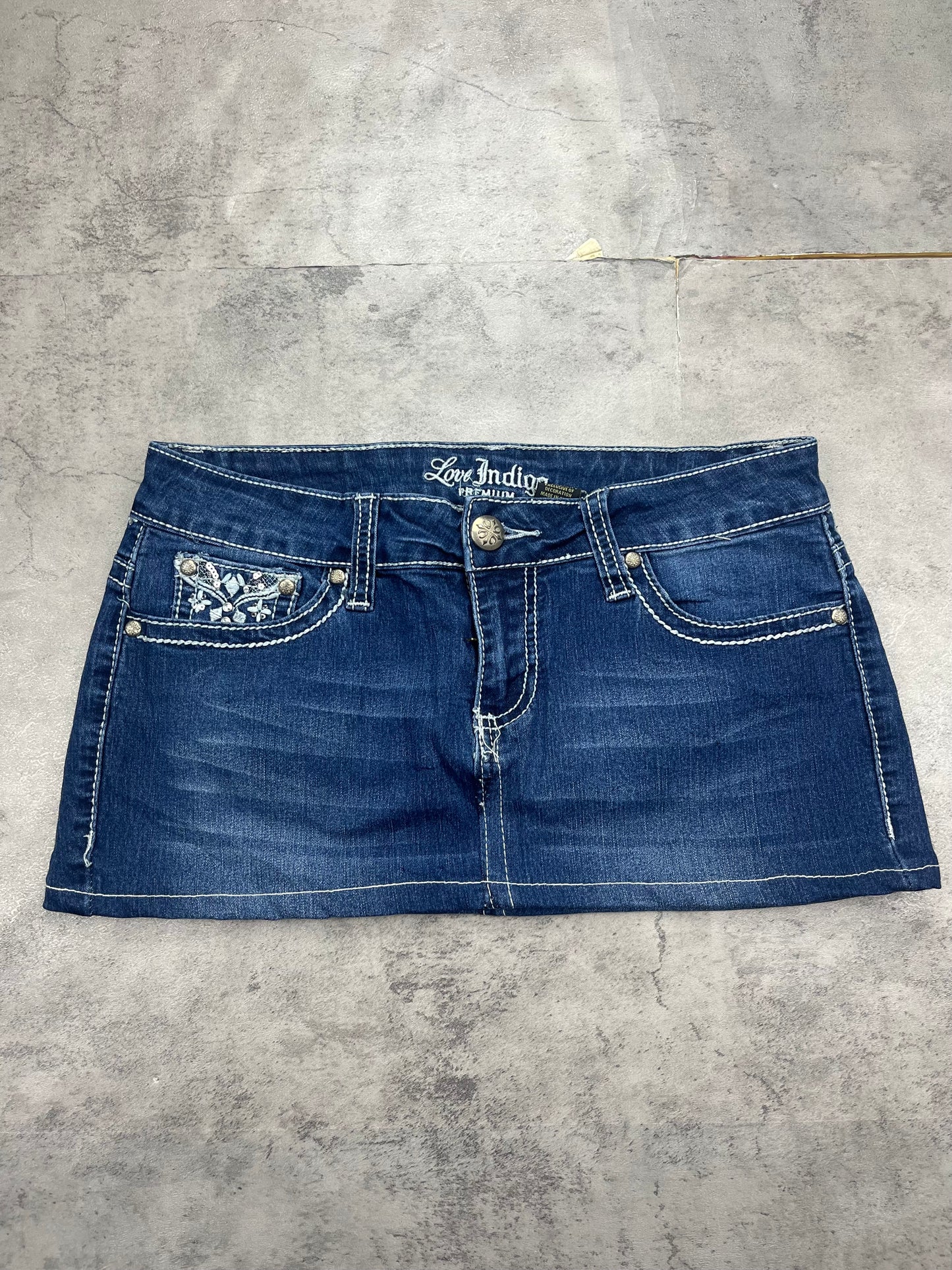 Mini Love indigo Vintage Jeans Rock