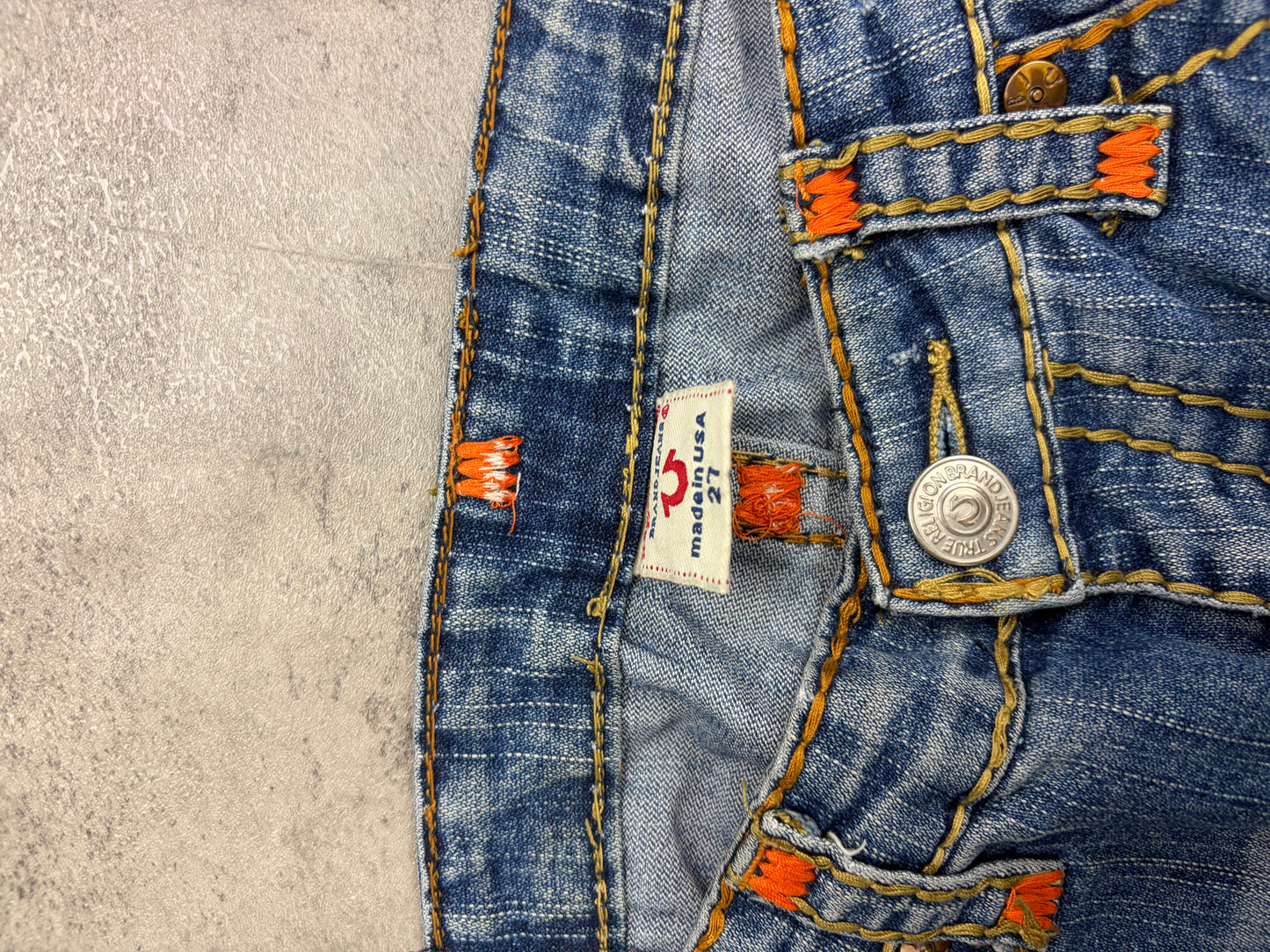 True Religion Straight Baggy Bootcut Jeans