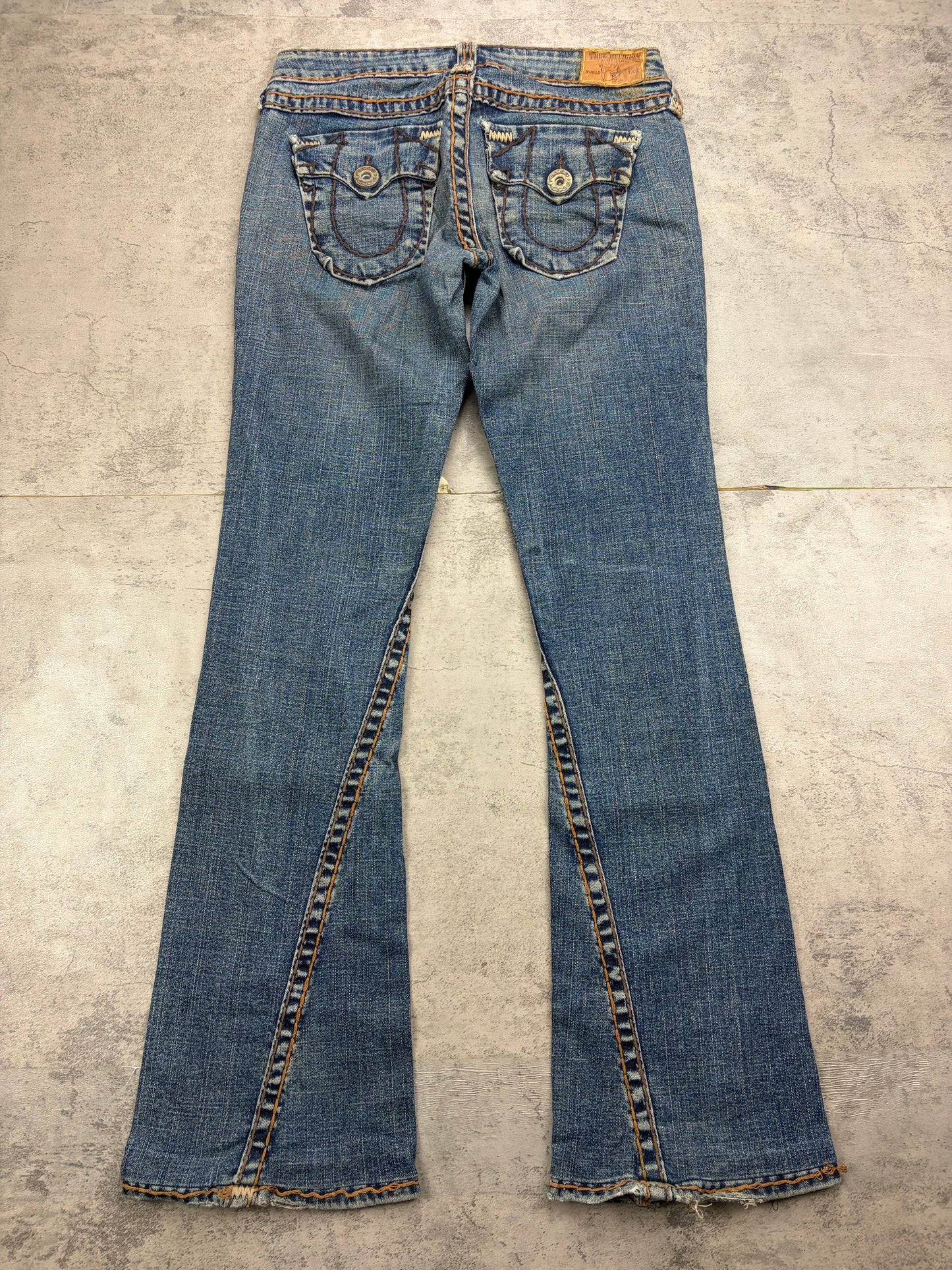 True Religion Low Waist Flared Jeans