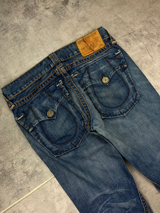 Rare Vintage True Religion Loose Fit Baggy Denim Jeans Pasha Style