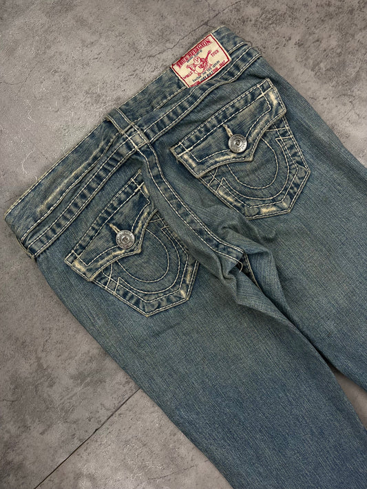 Vintage True Religion Jeans Low Waist Bootcut Flared Y2K