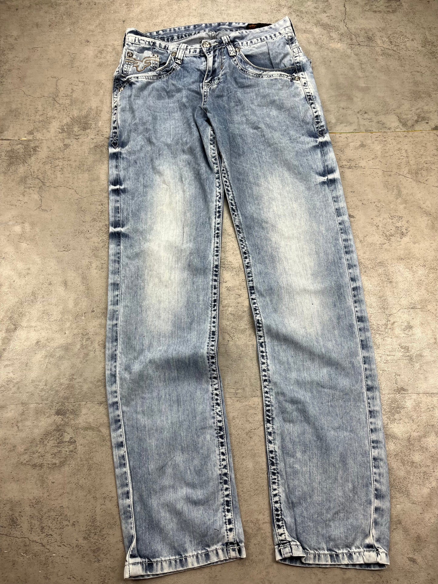 Vintage Y2k Rock Revival Straight Jeans