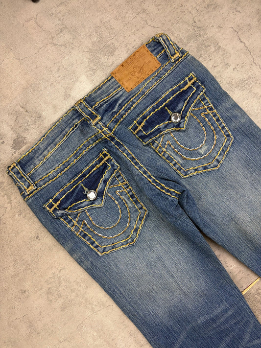 True Religion Denim Low Rise Flared Jeans