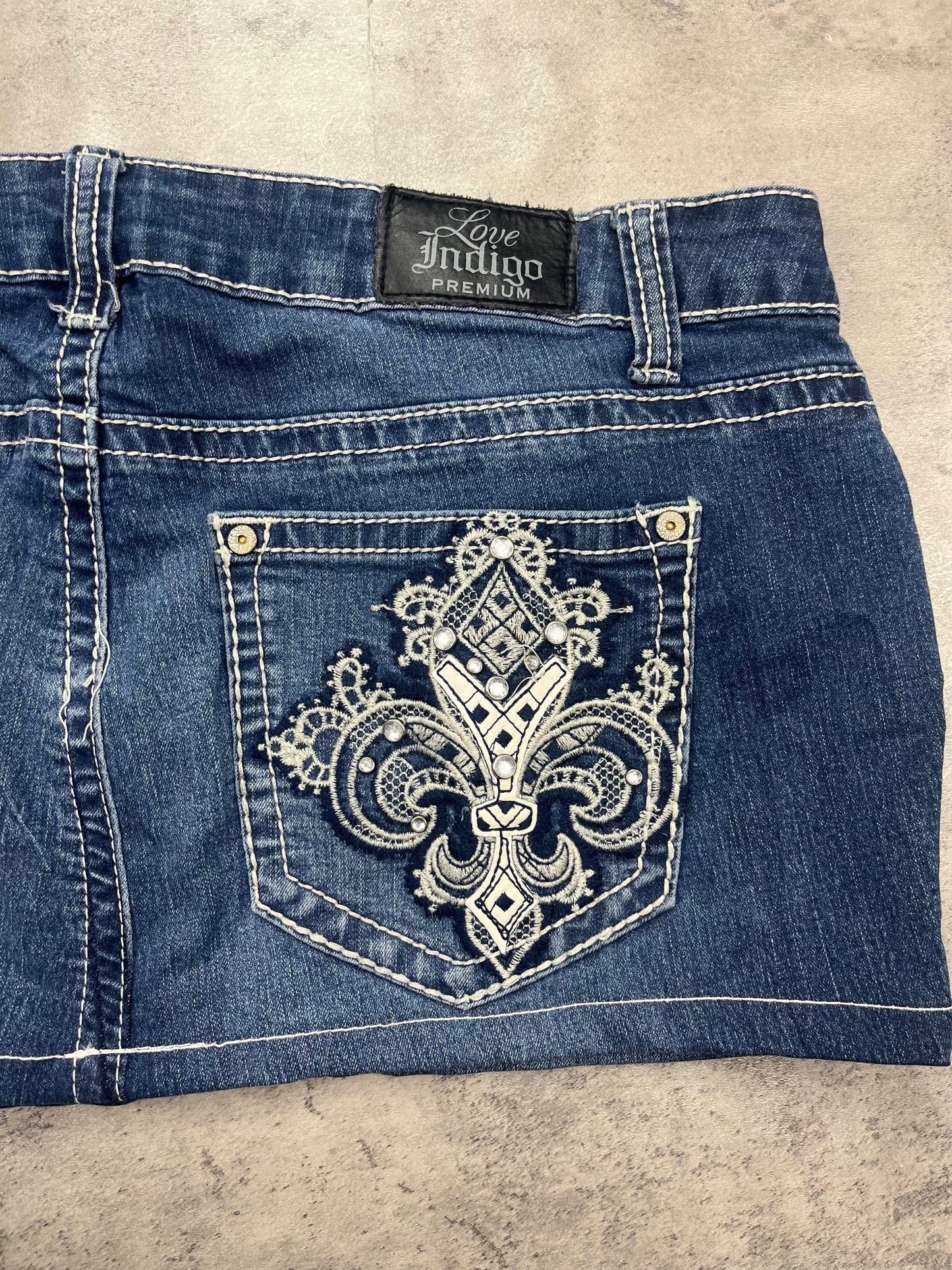 Mini Love Indigo Rock Y2k Vintage