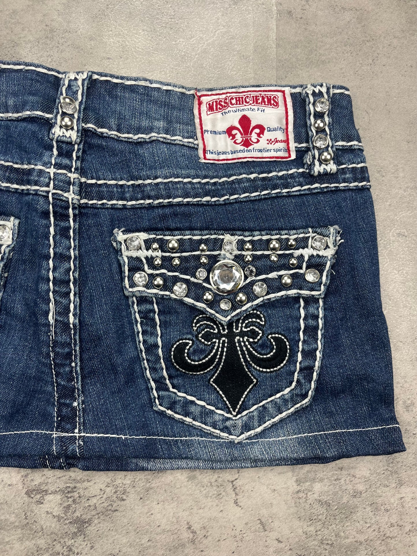 Mini Miss chic Jeans Rock Y2k Vintage