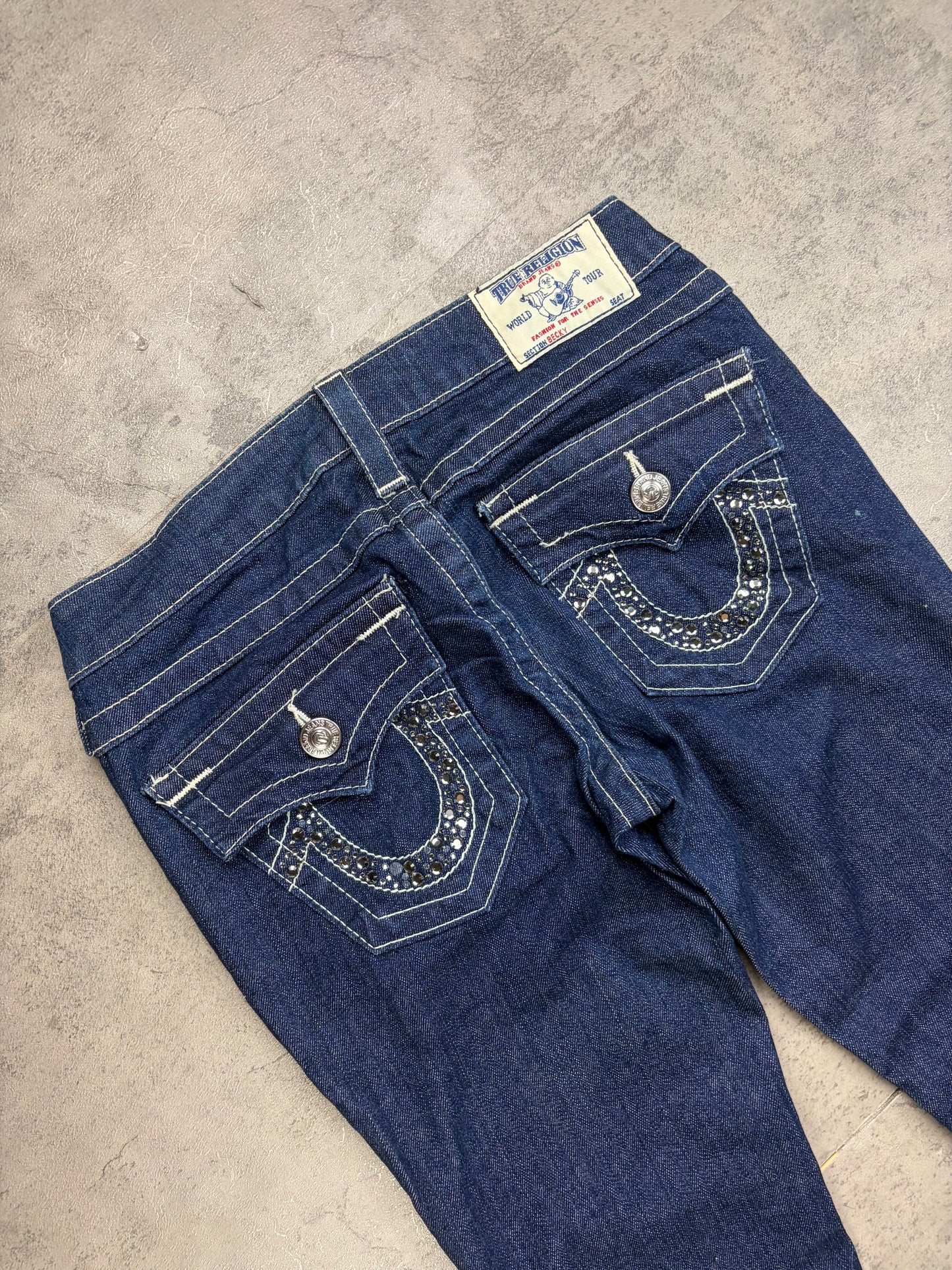 True Religion Bootcut Jeans Low Waist