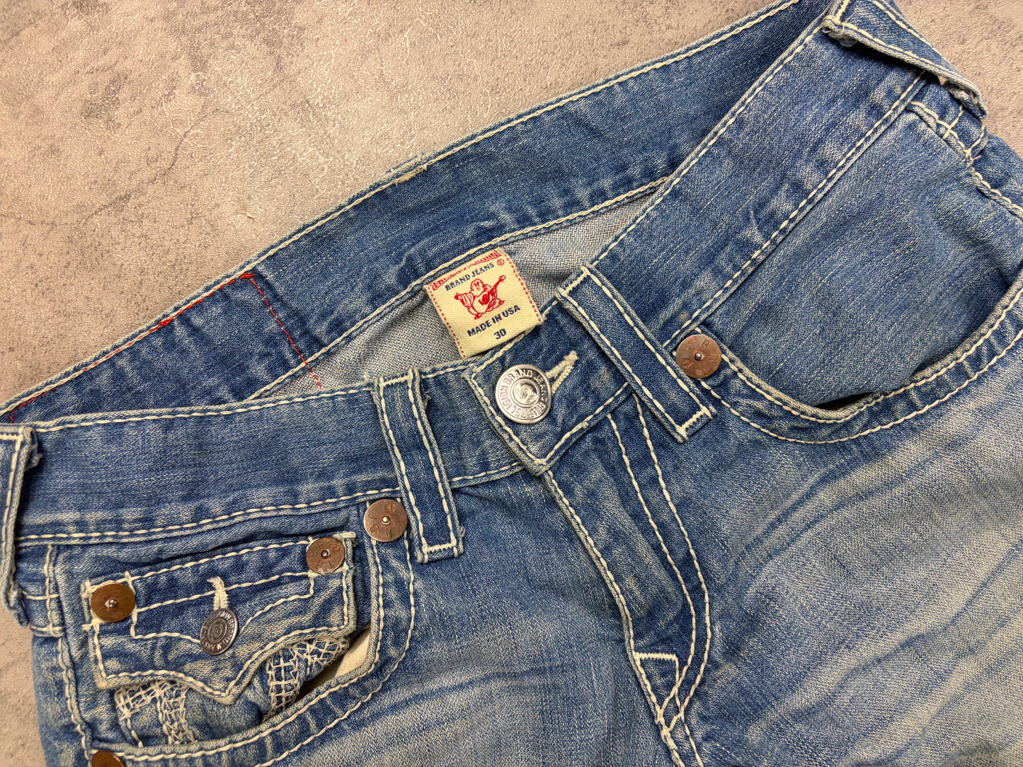 True Religion Flared baggy Bootcut Jeans Pasha Y2k Vintage