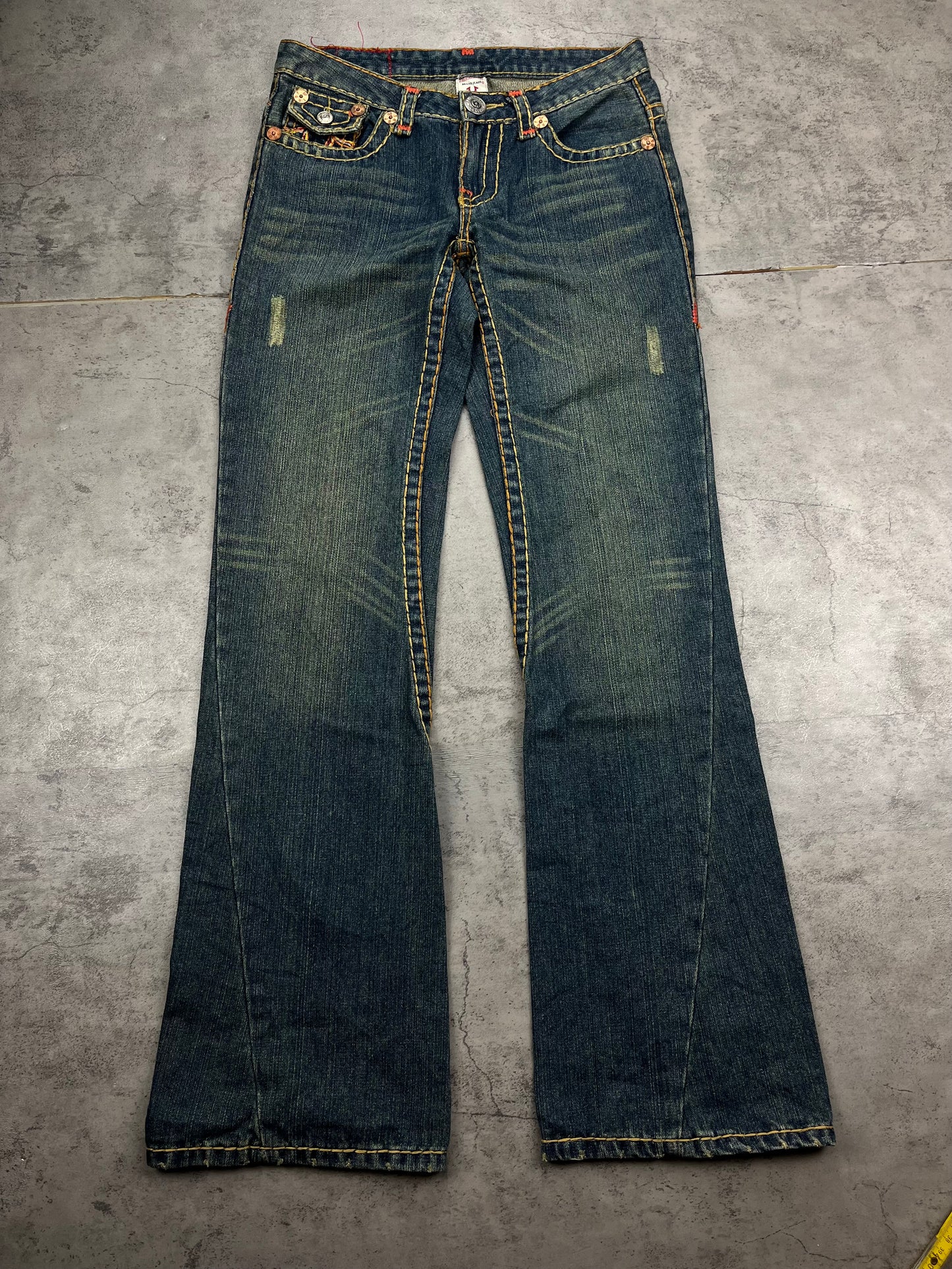 True Religion Y2K Low Rise Bootcut Flare Jeans Vintage Rare