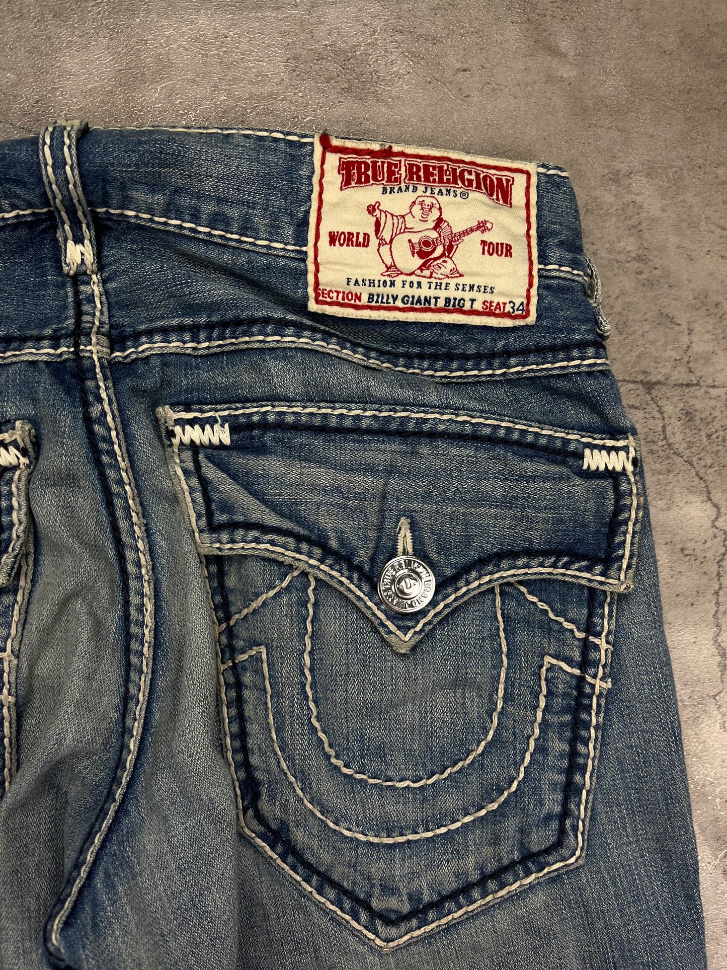 Vintage Y2K True Religion Men Bootcut Low Waist Denim Rare