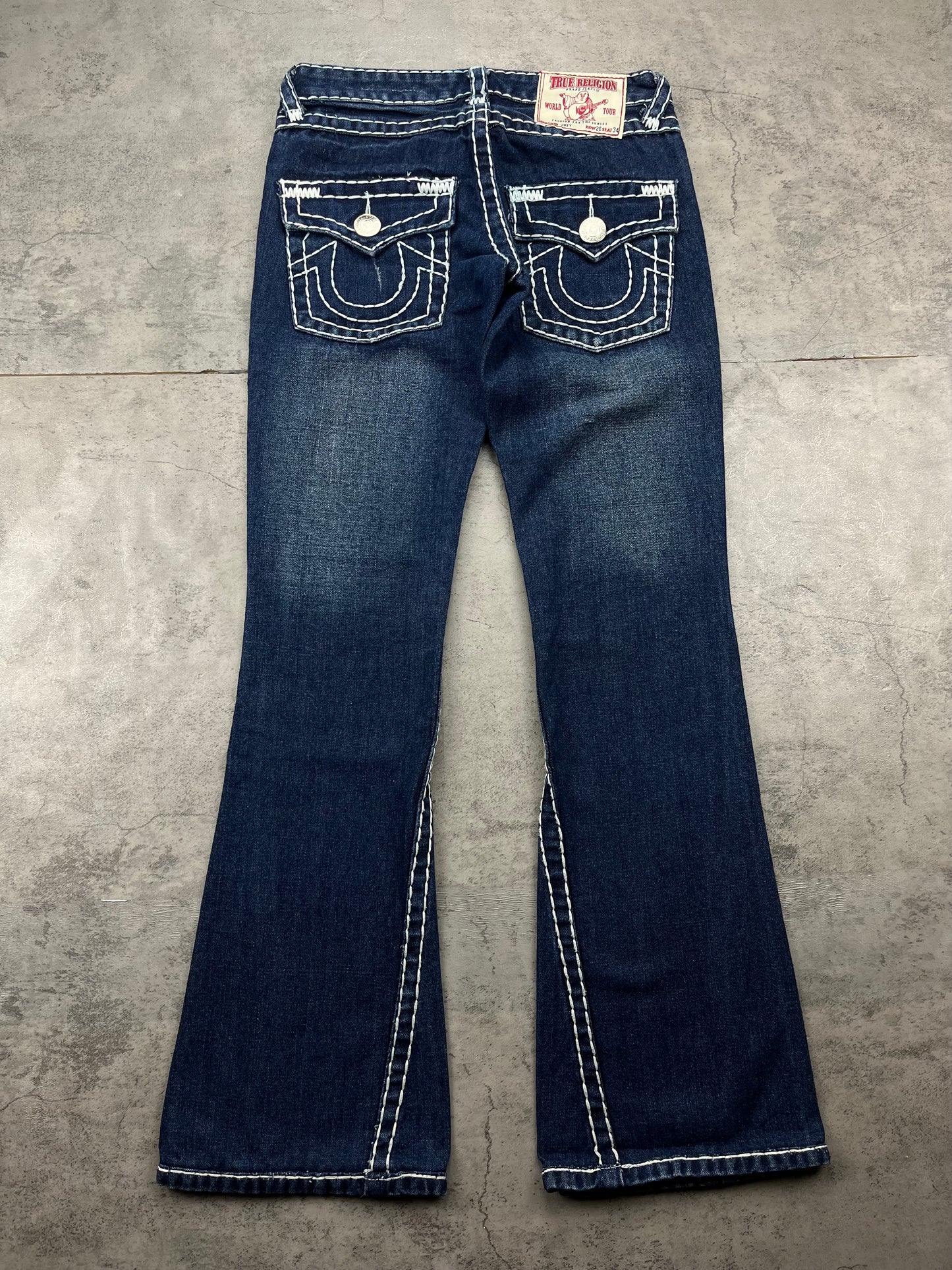 True Religion Bootcut Jeans Vintage Y2K Flared Low Rise Denim