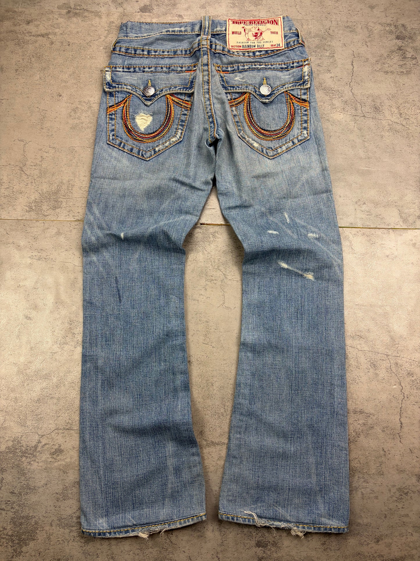 True Religion Y2K Baggy Denim Flared
