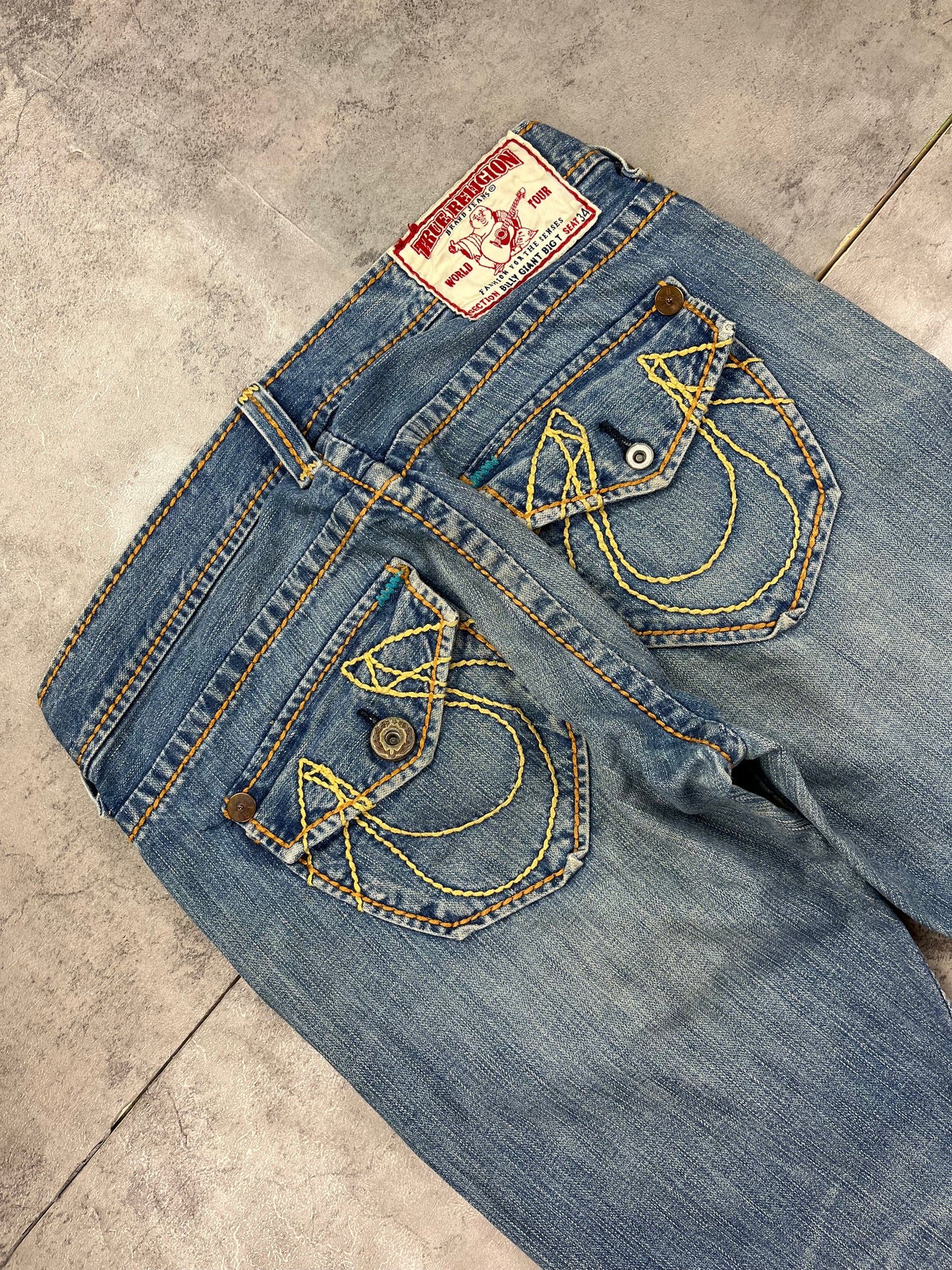 Vintage Y2k Bootcut Baggy Flared True Religion Jeans