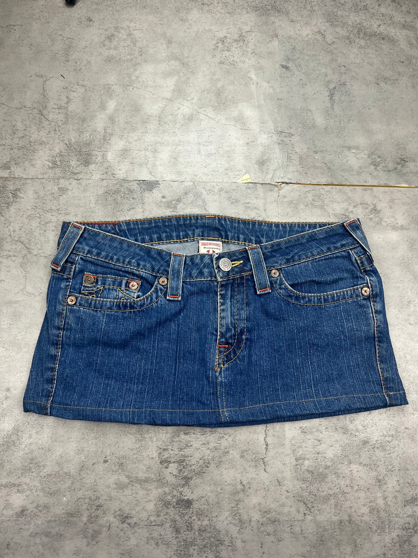 Mini Y2k True Religion Jeans Rock