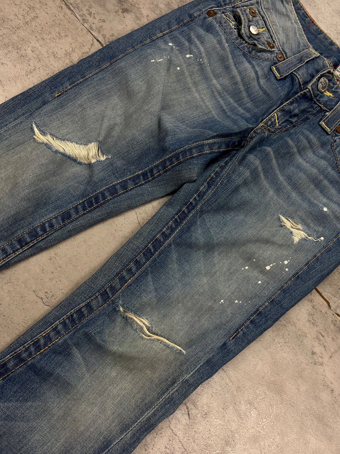 Lowwaist True Religion Joey Y2k Vintage Bootcut Flared Jeans