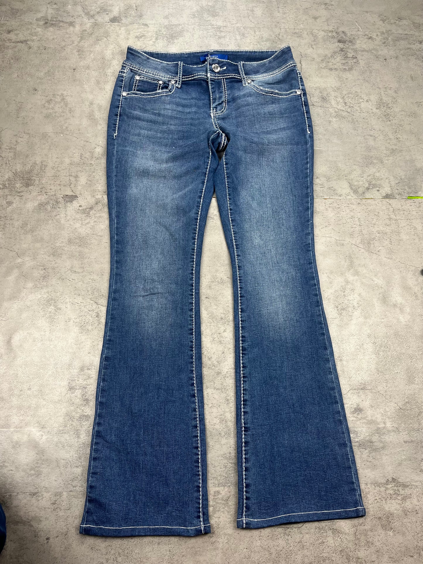 Vintage Glitzer Y2k Bootcut Jeans