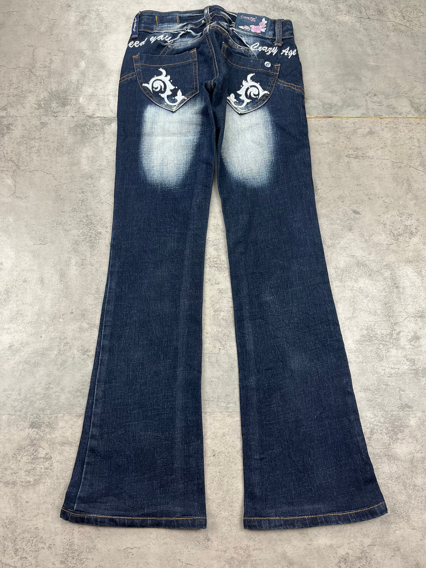 Vintage Lowwaist Crazy Age Bootcut Jeans