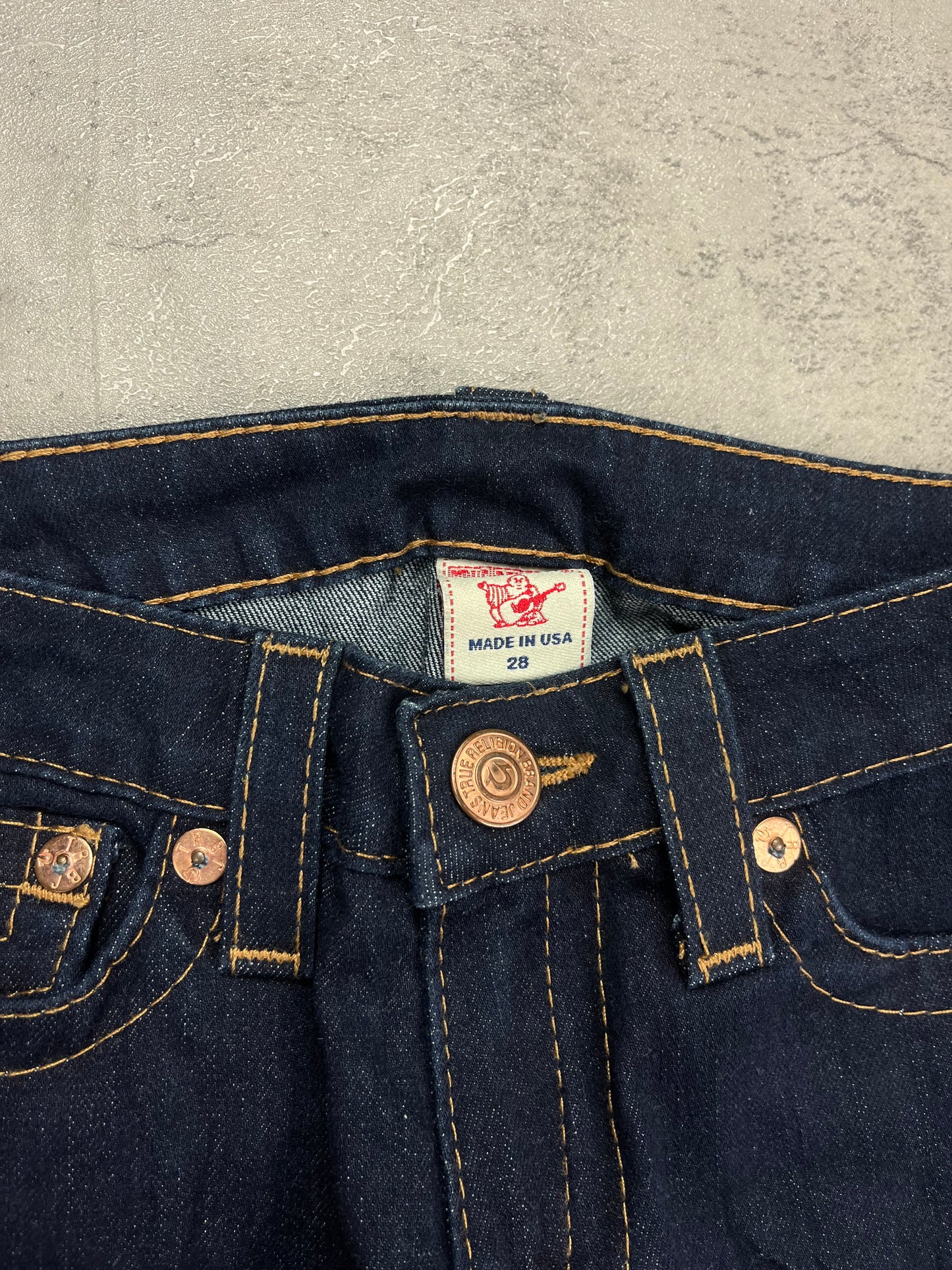 True Religion Low Waist Flared Denim Y2K Vintage Streetwear