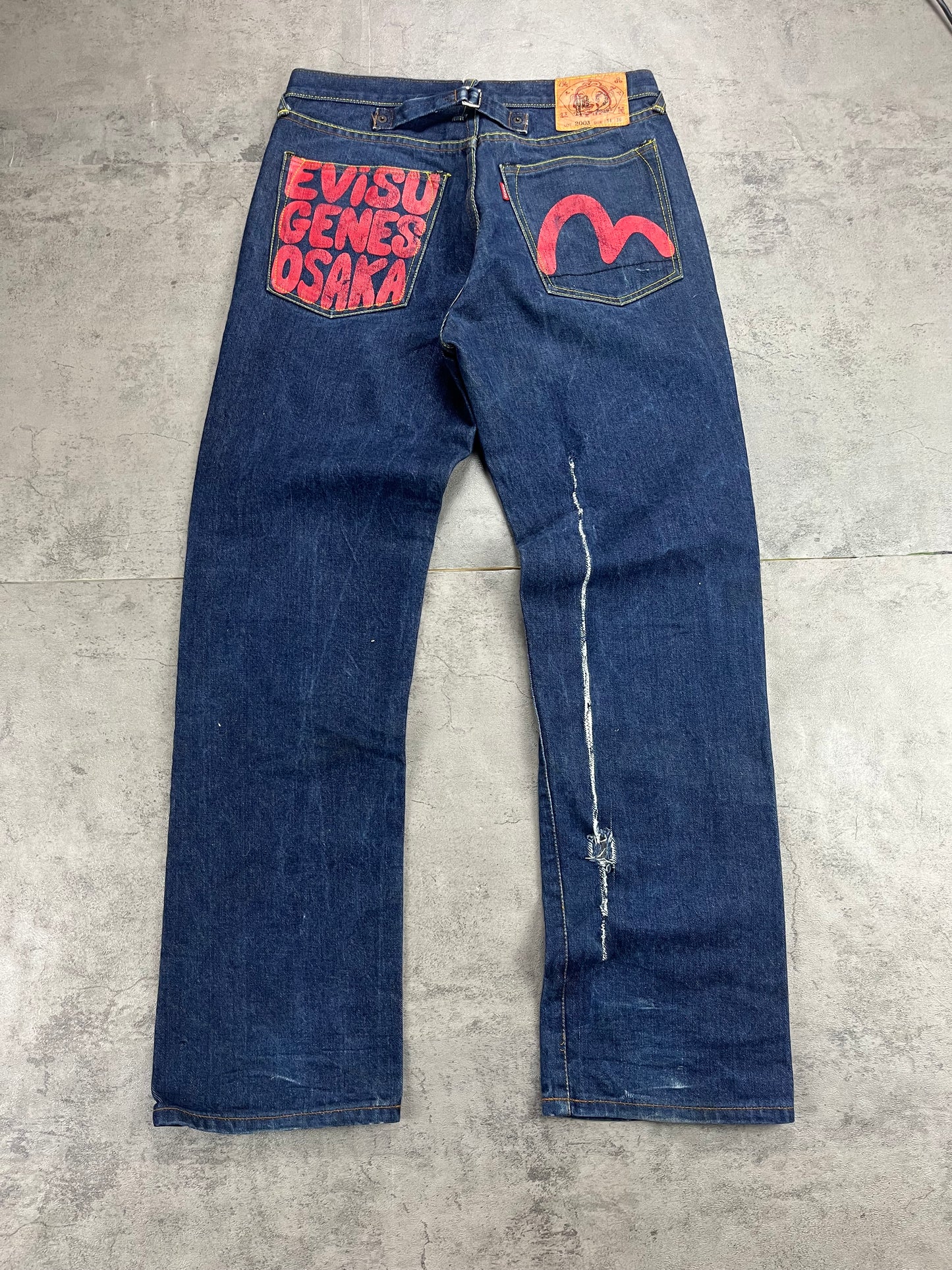 Vintage Y2k Evisu Baggy W34