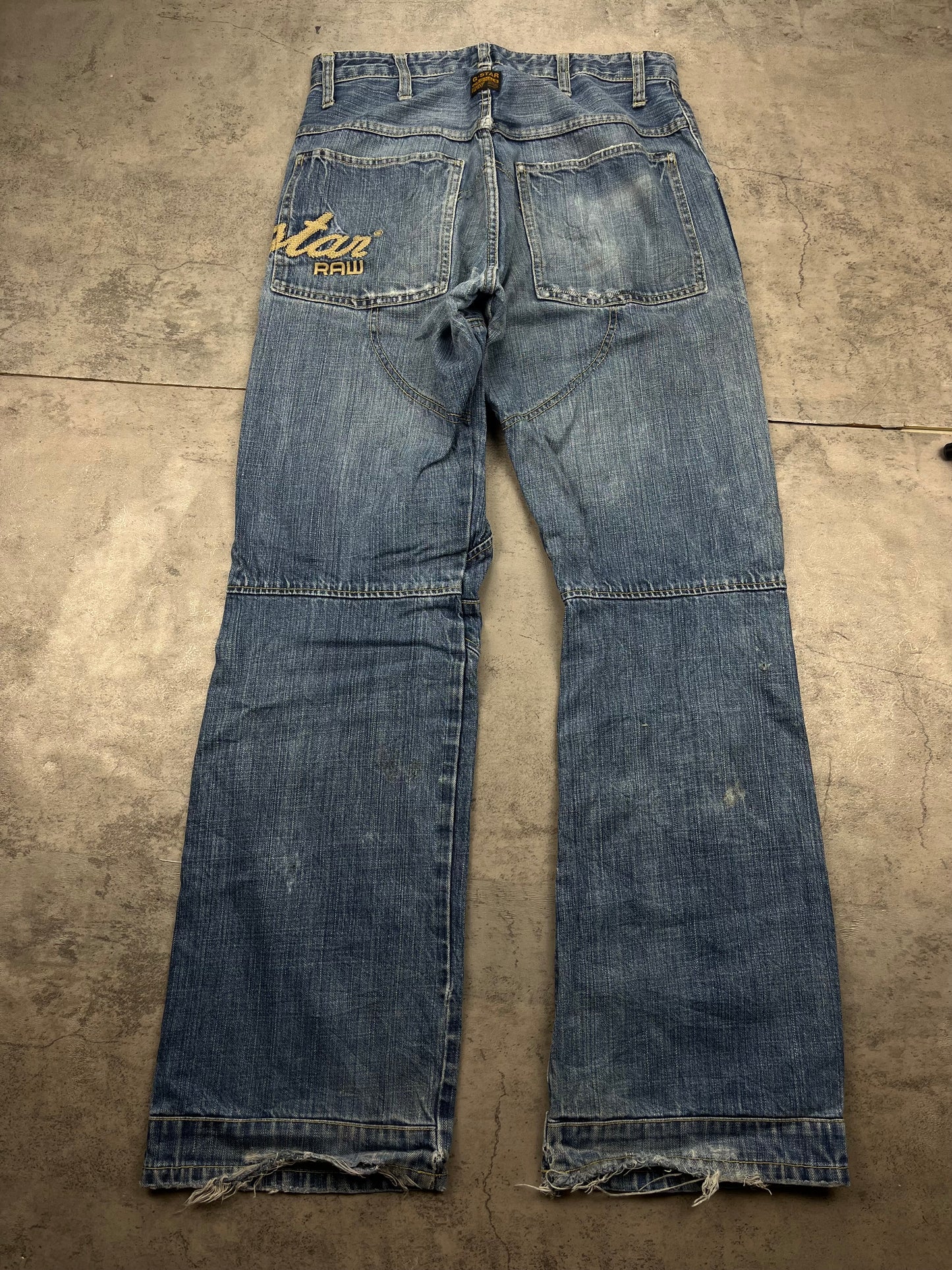 Vintage Embroidered G-Star Y2k Baggy Jeans Denim