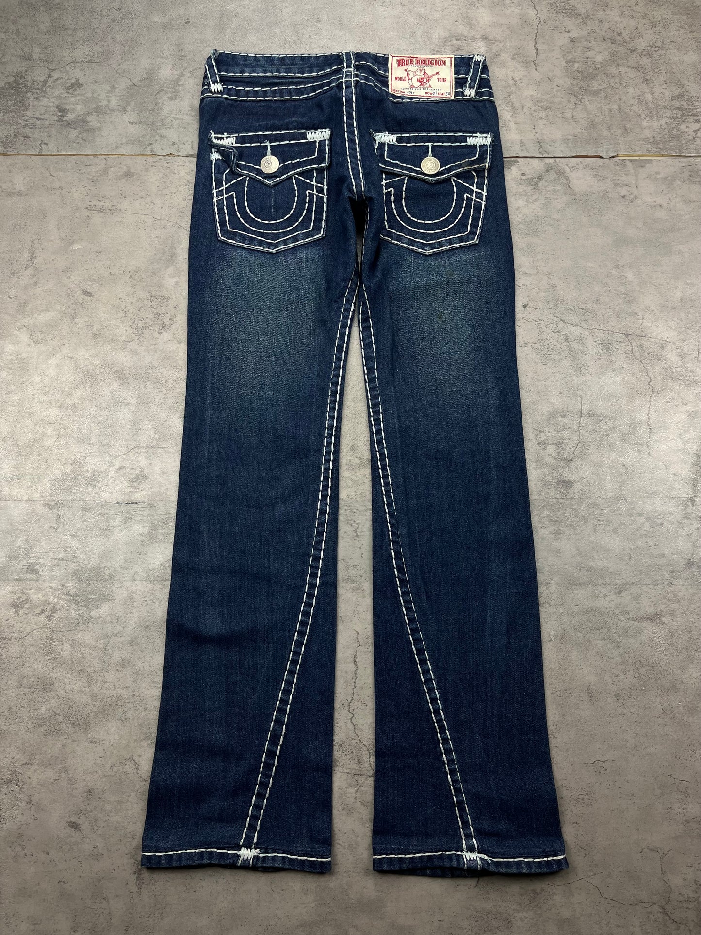 True Religion Bootcut Baggy Straight Jeans Y2k Vintage
