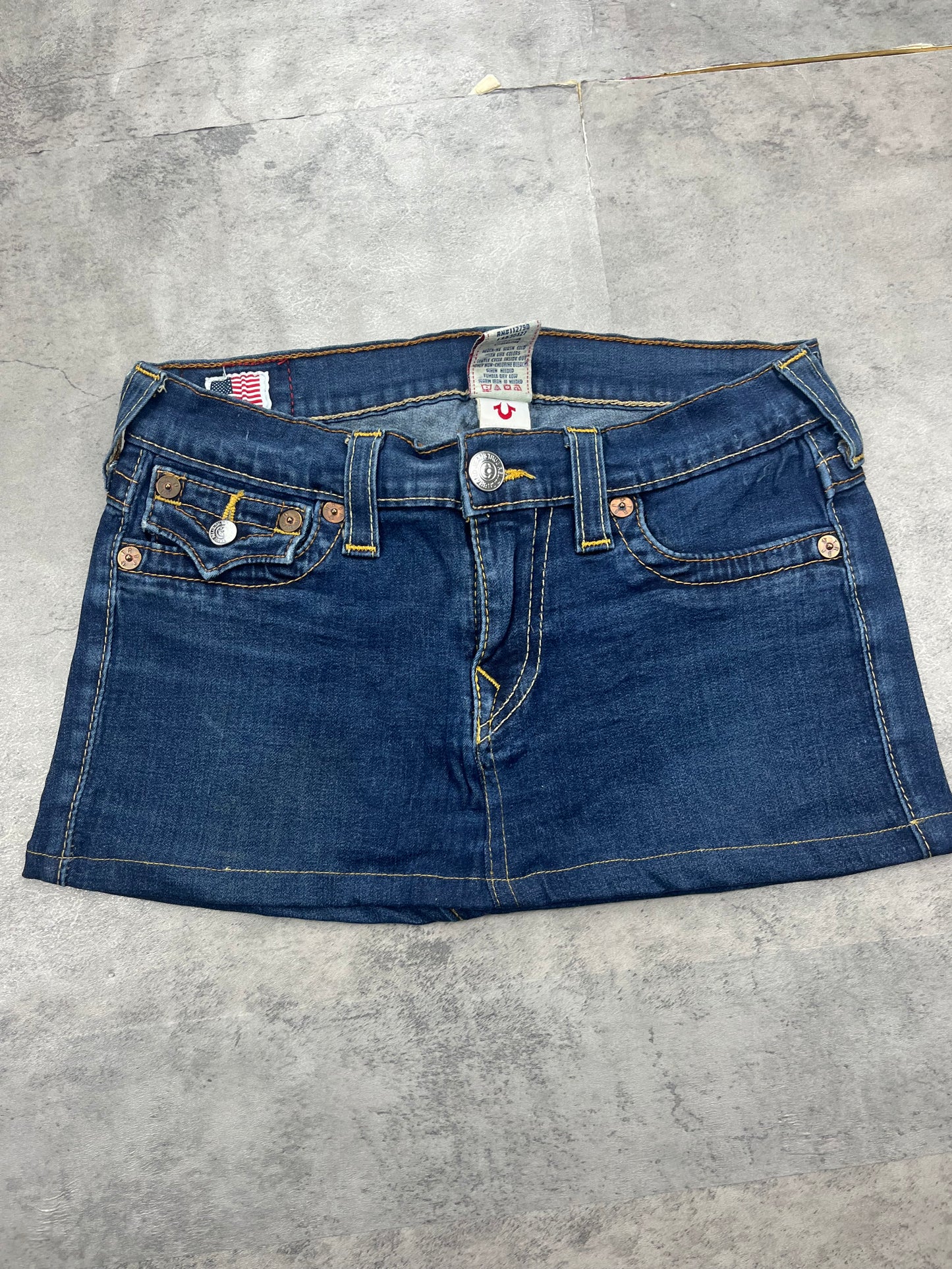 Mini Vintage Y2k True Religion Jeans Rock