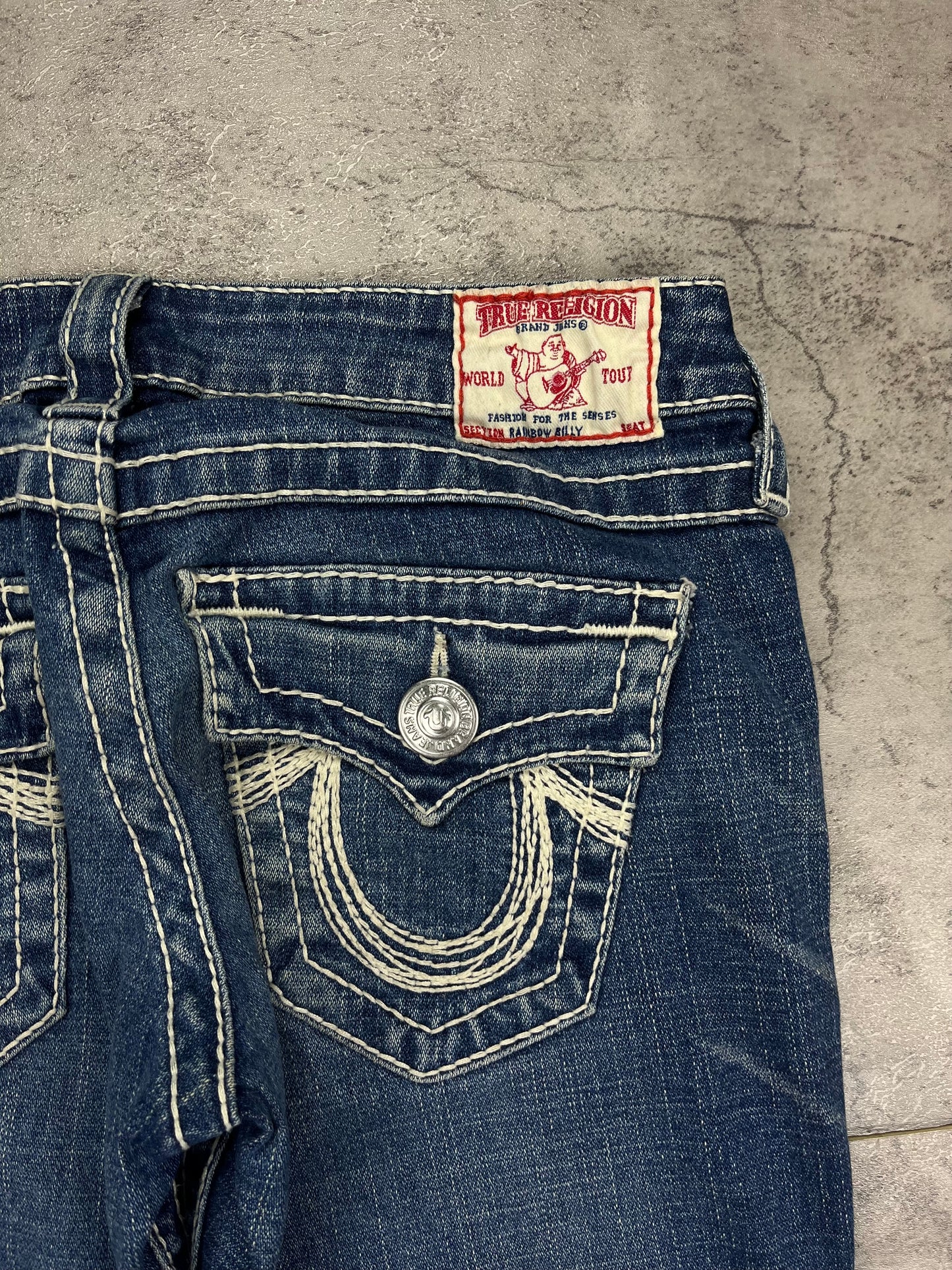 True Religion Y2K Retro Bootcut Low Rise Flare Vintage Jeans