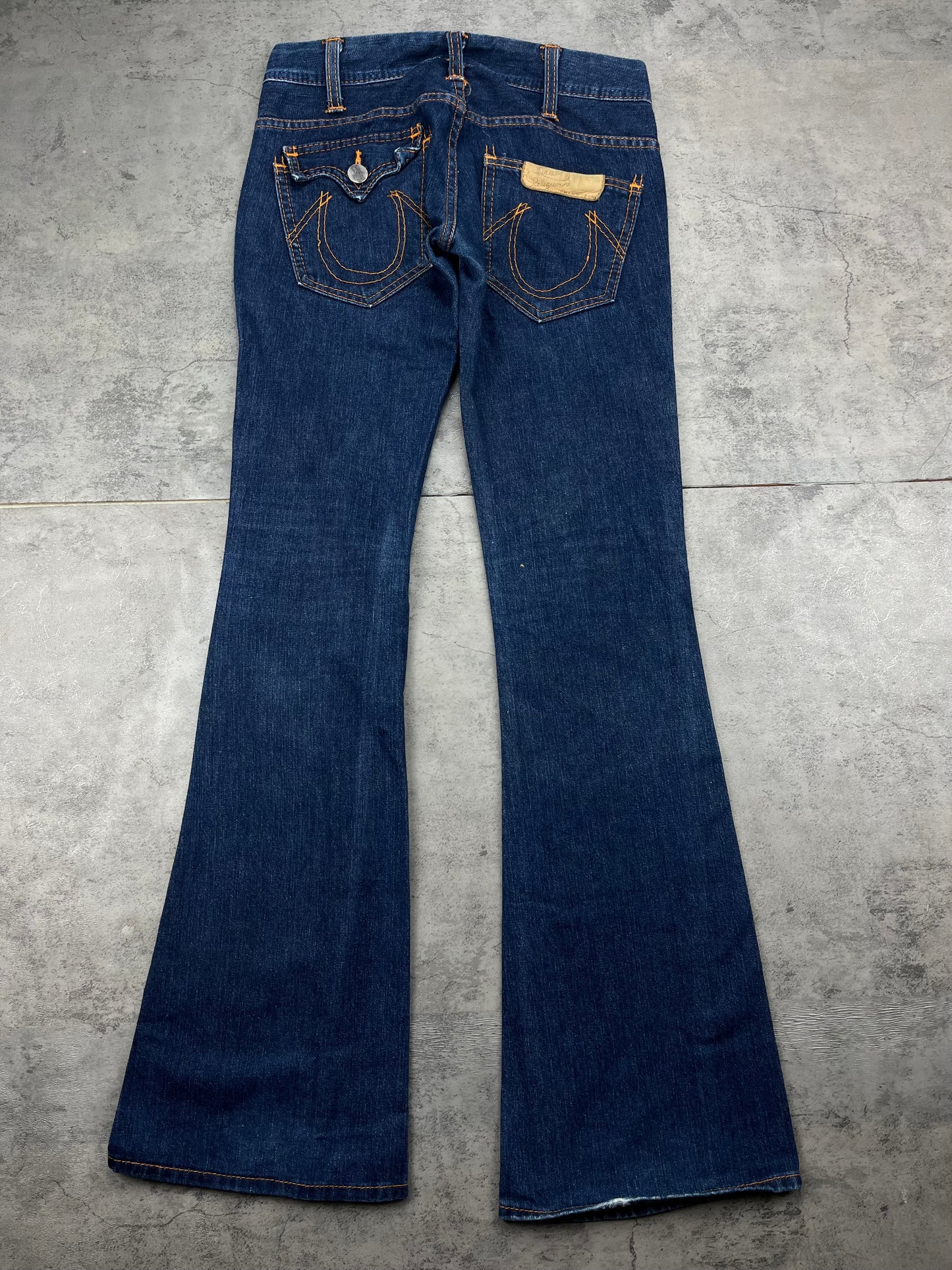 Vintage True Religion Rare Low Waist Bootcut Flared Denim Y2K Jeans