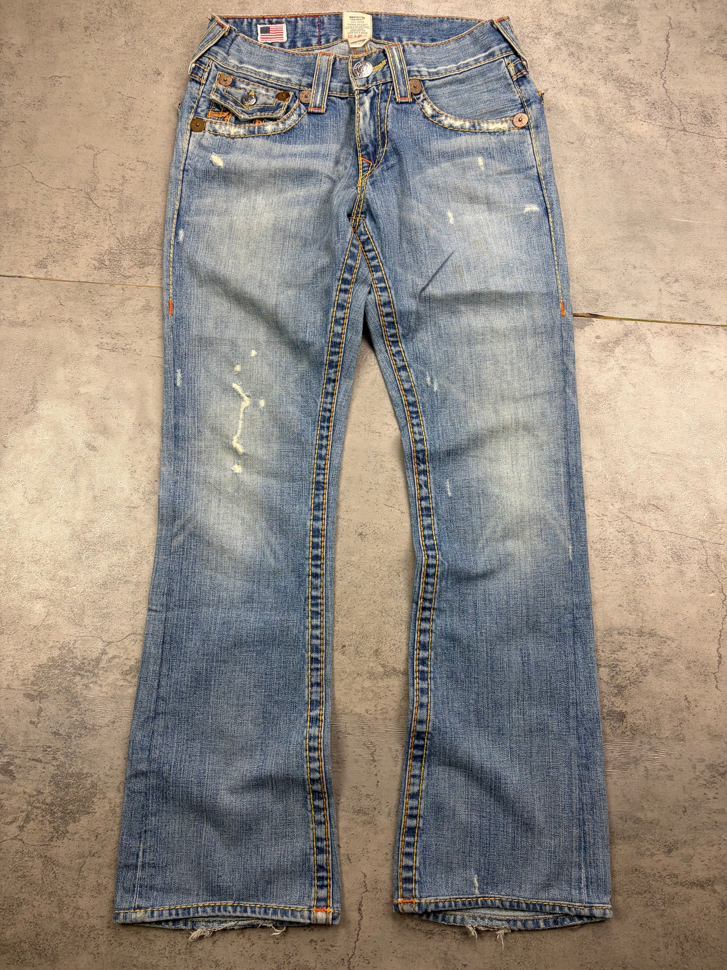 True Religion Y2K Baggy Denim Flared