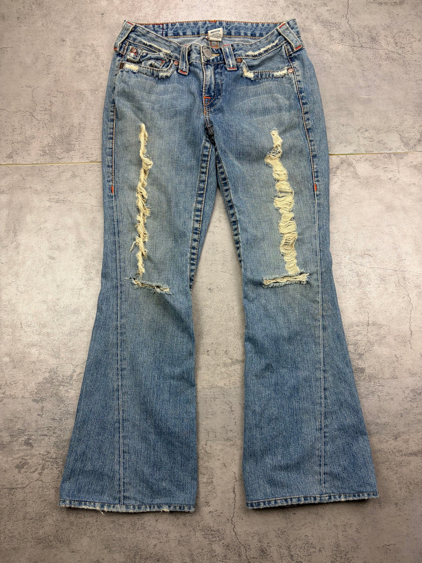 Vintage True Religion Distressed Y2k Lowwaist Jeans