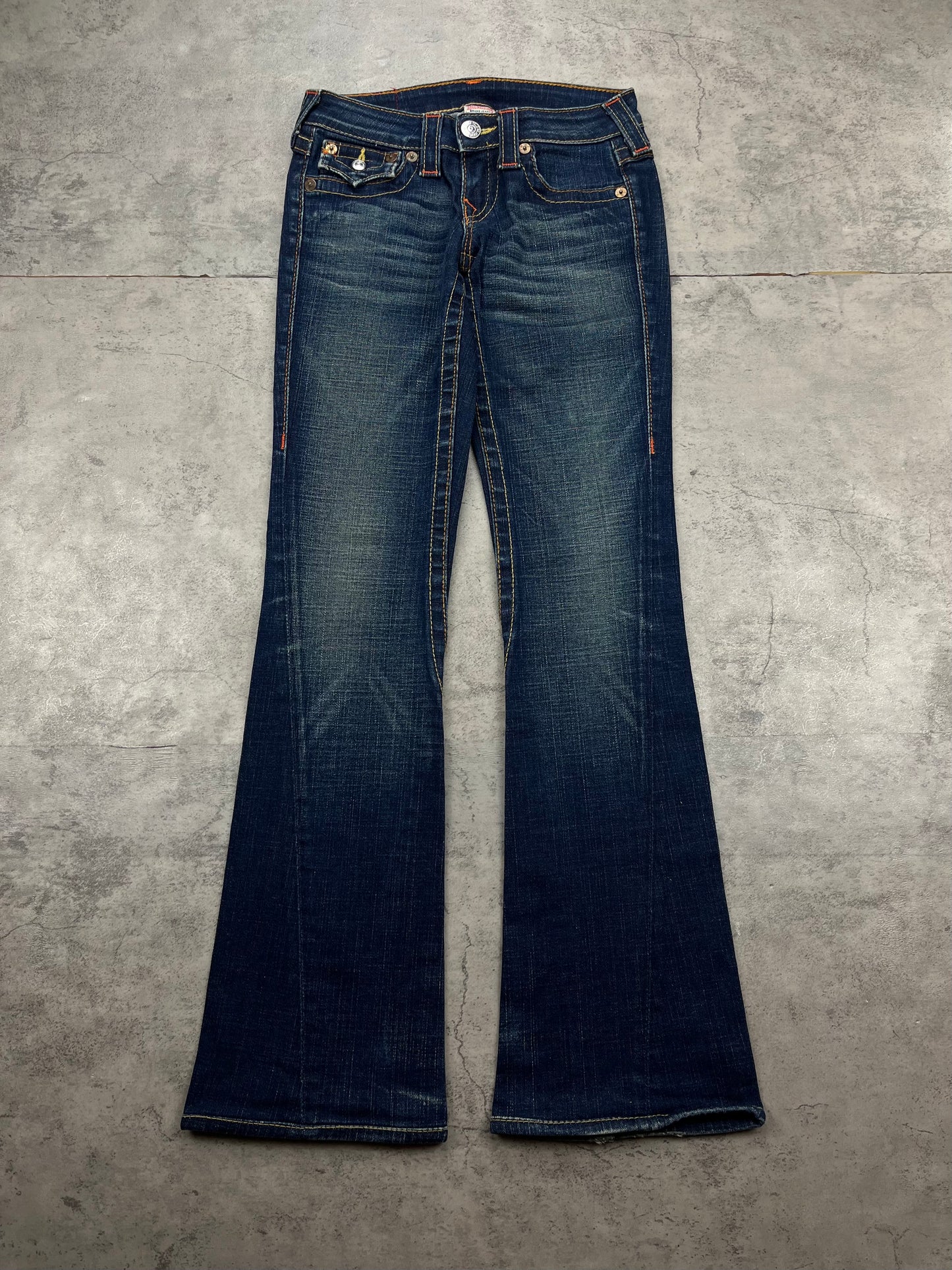 Vintage Bootcut True Religion Flared Y2k Jeans Lowwaist