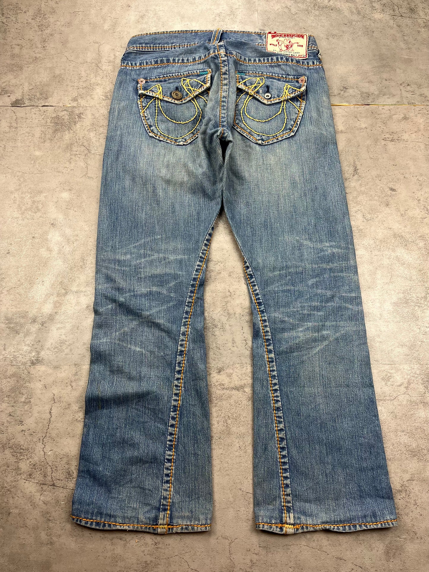 Vintage Y2k Bootcut Baggy Flared True Religion Jeans