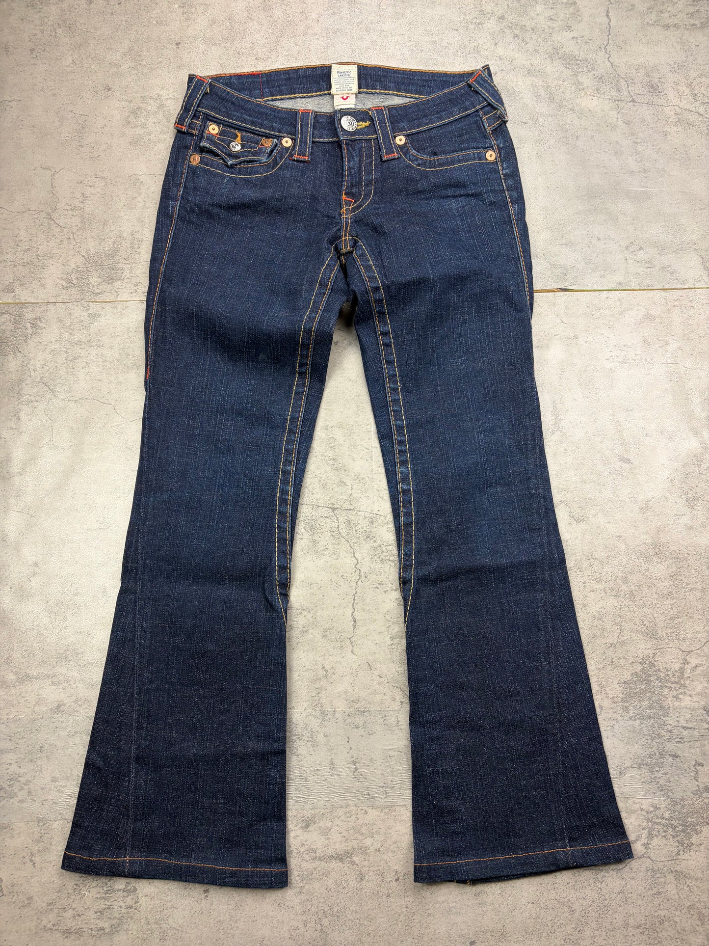 True Religion Flared Low Rise Denim Y2K