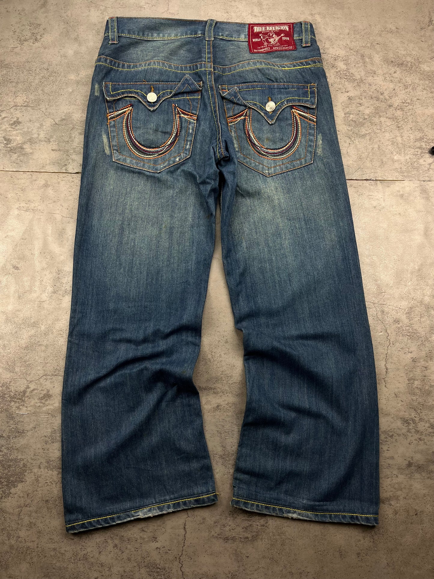 True Religion Authentic Y2K Low Waist Flared Bootcut Jeans