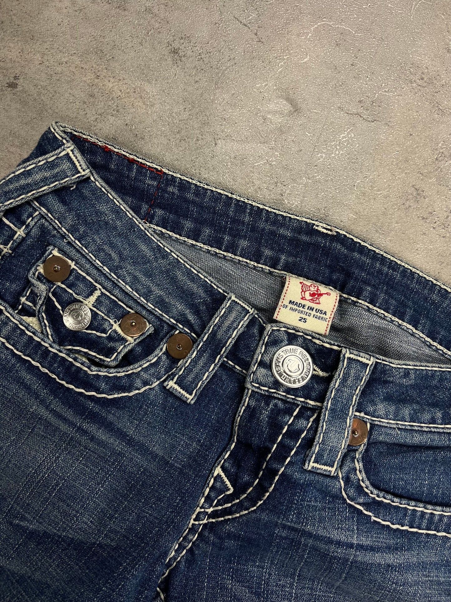 True Religion Y2K Retro Bootcut Low Rise Flare Vintage Jeans