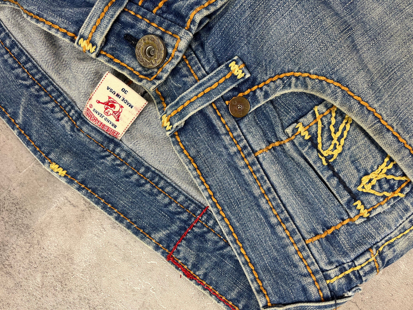 Vintage Y2k Bootcut Baggy Flared True Religion Jeans
