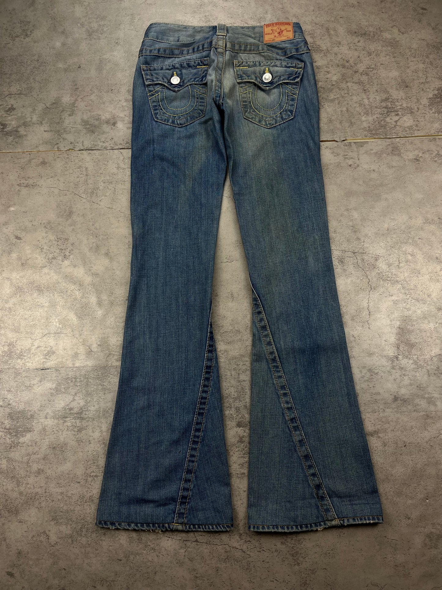 Lowwaist True Religion Joey Y2k Vintage Bootcut Flared Jeans