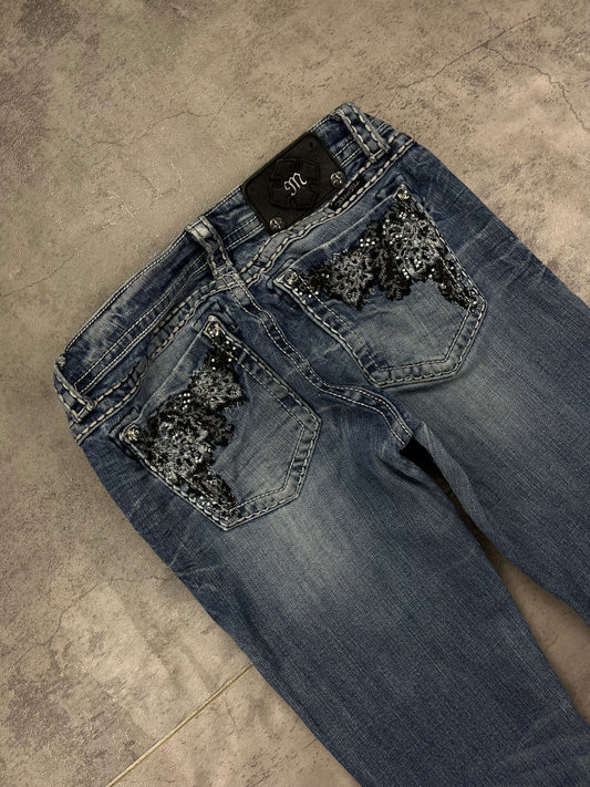 Miss me Bootcut Low Waist Flared Jeans Y2K Vintage Rare