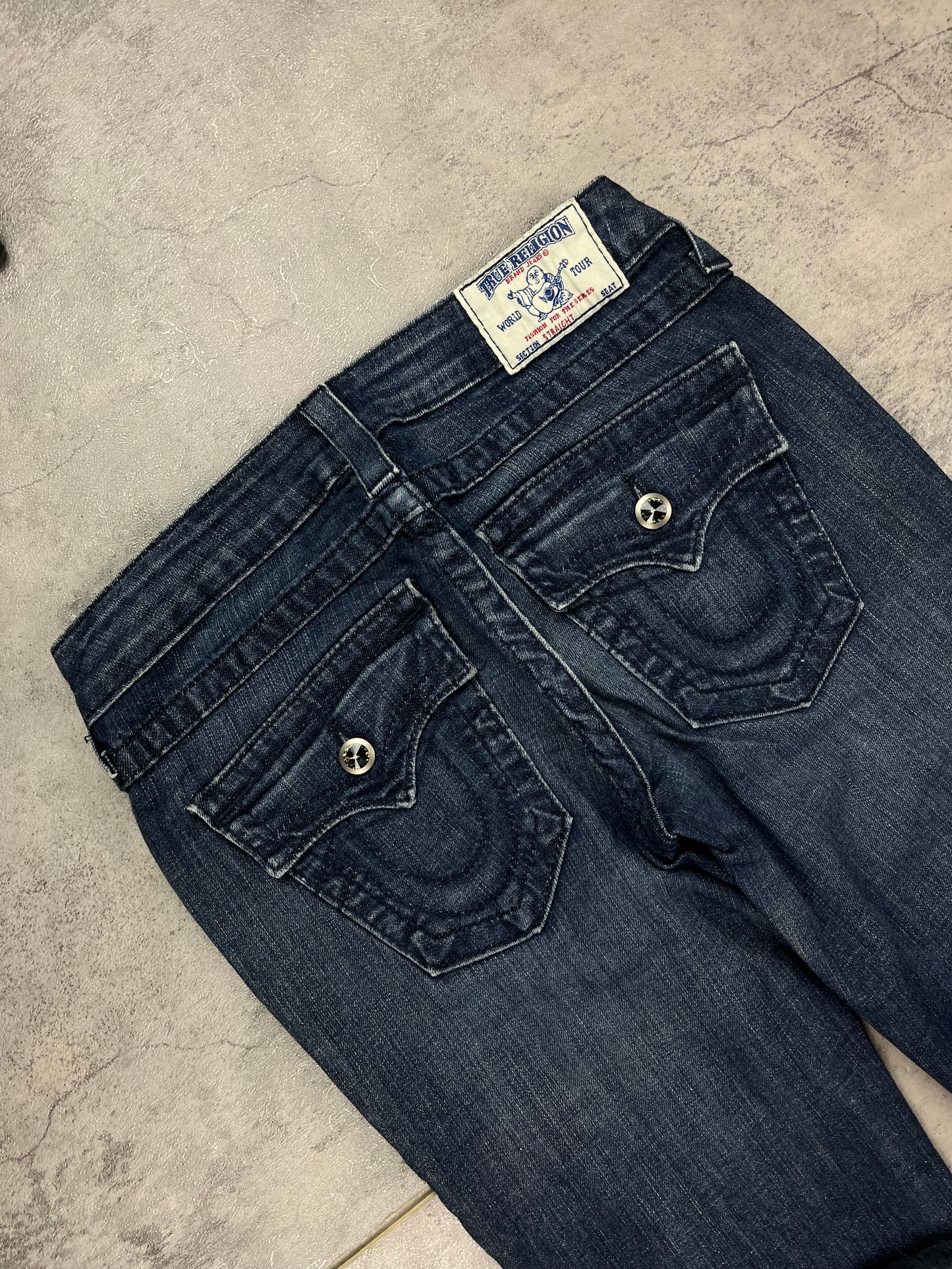 True Religion Lowwaist Bootcut Y2k Glitzer Jeans