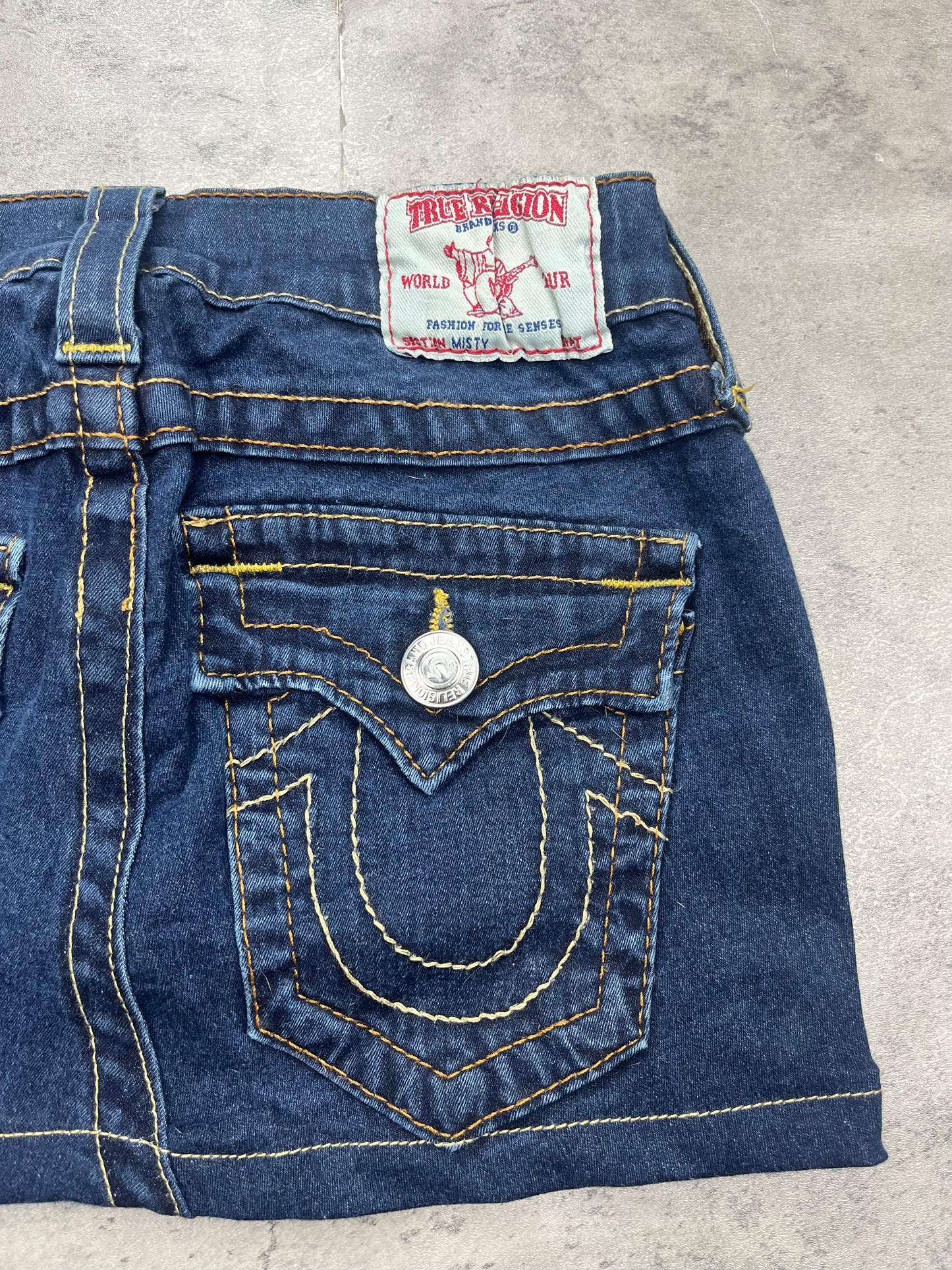 Mini True Religion Y2k Jeans Rock