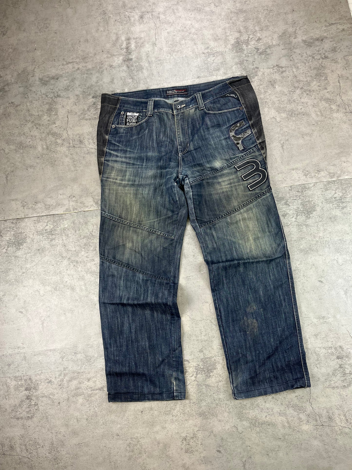 Vintage Y2k Fubu Baggy Jeans W38