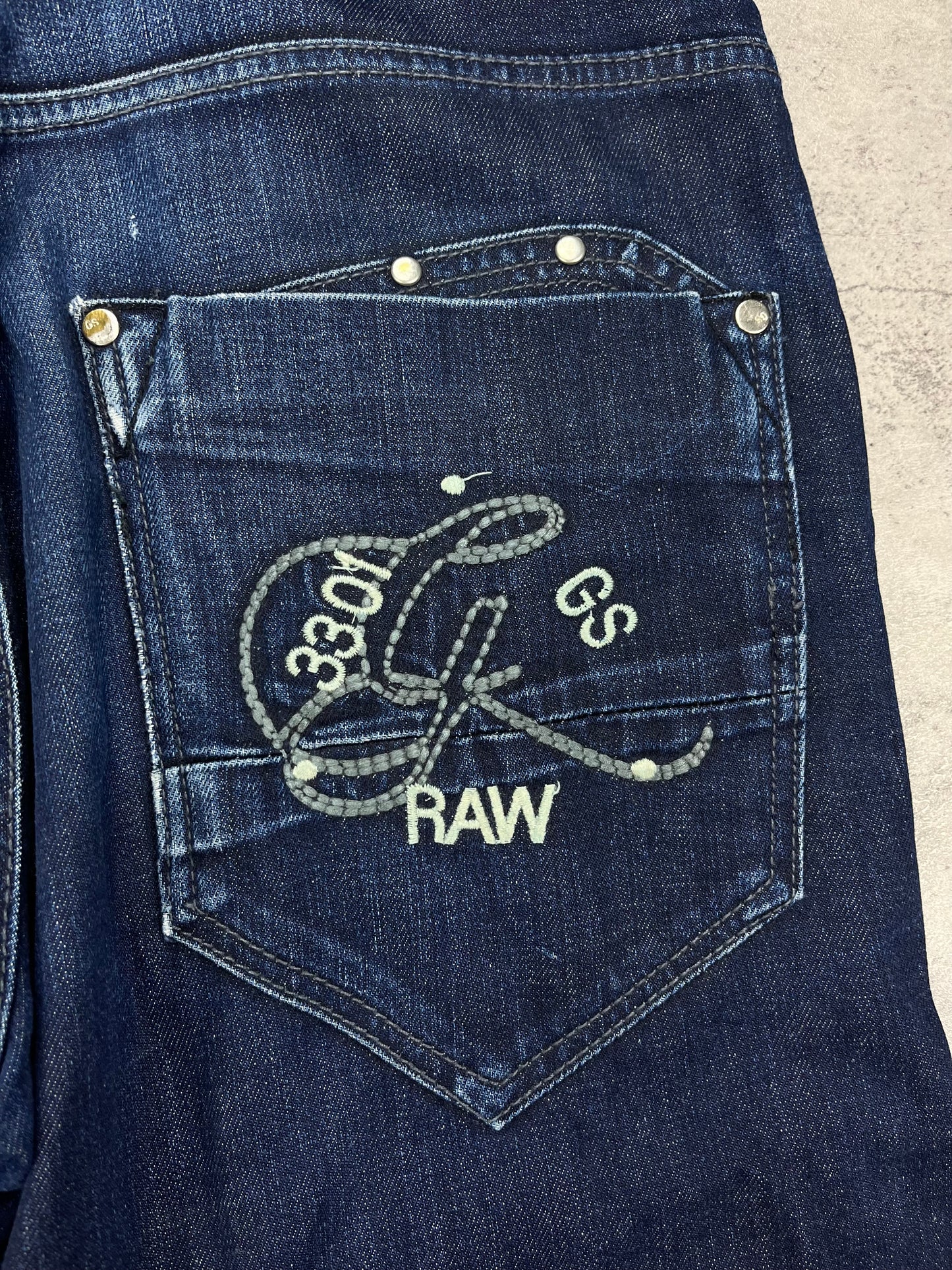 Embroidered G-Star RAW Baggy Jeans Y2k Vintage