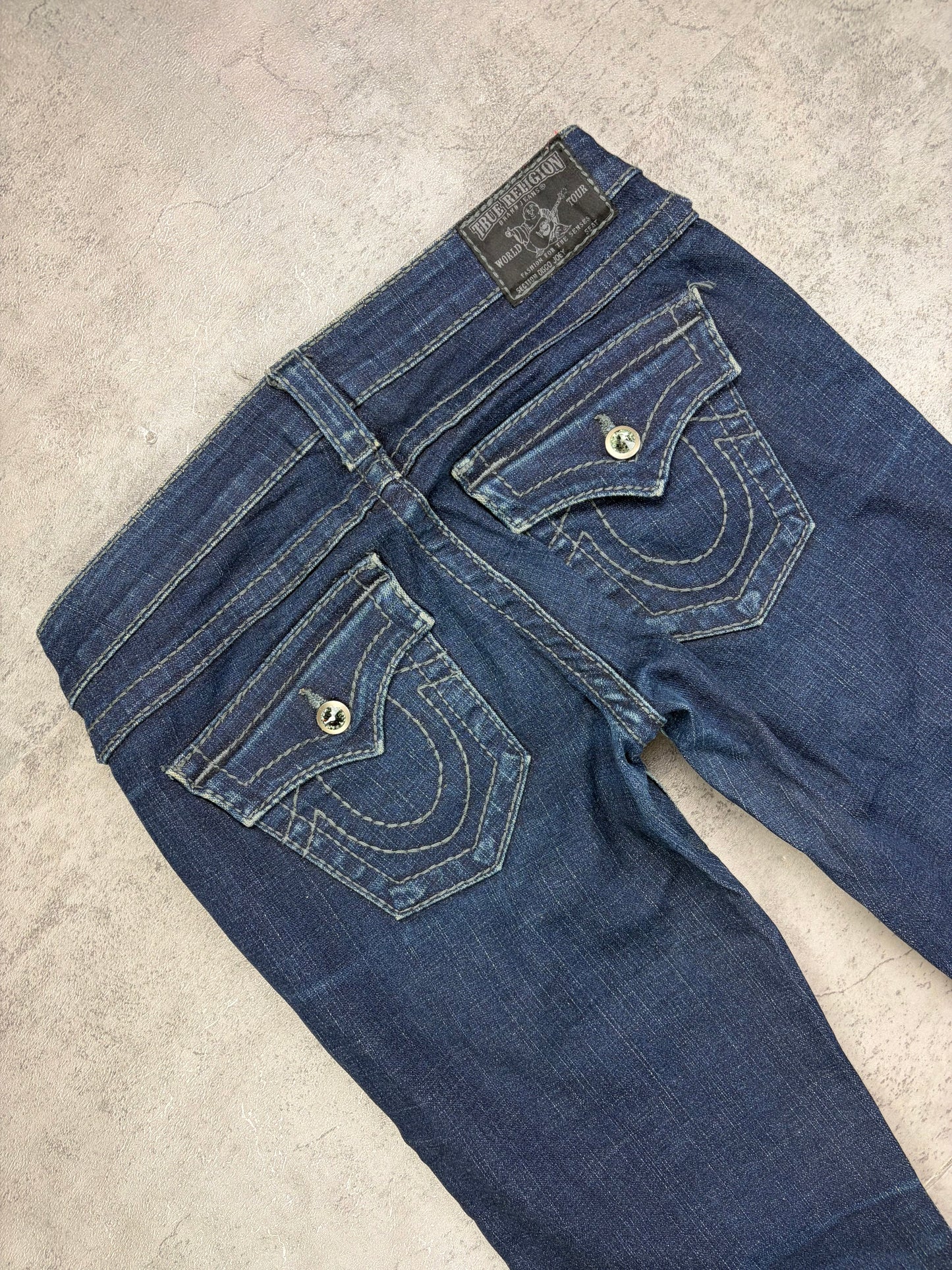 Vintage Bootcut True Religion Flared Y2k Jeans Lowwaist