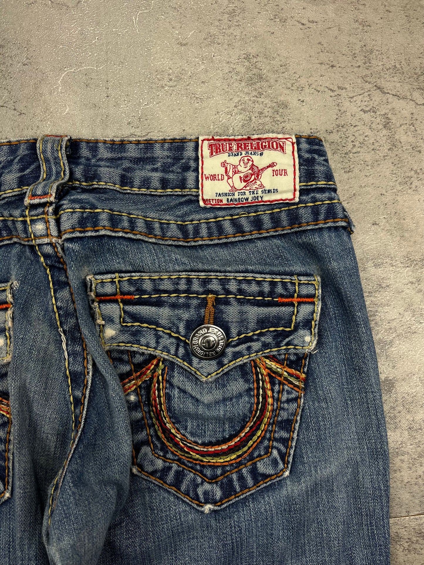 True Religion Y2K Flared Jeans Bootcut Low Rise Vintage Denim