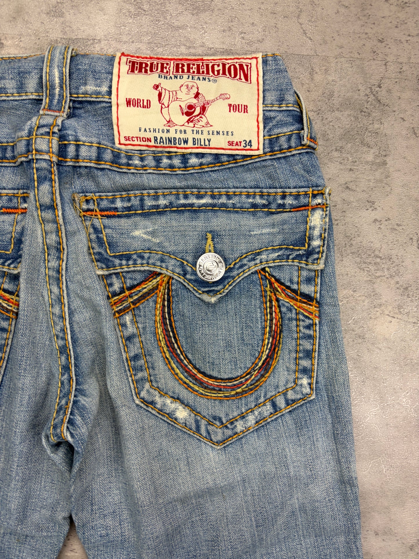 True Religion Y2K Baggy Denim Flared