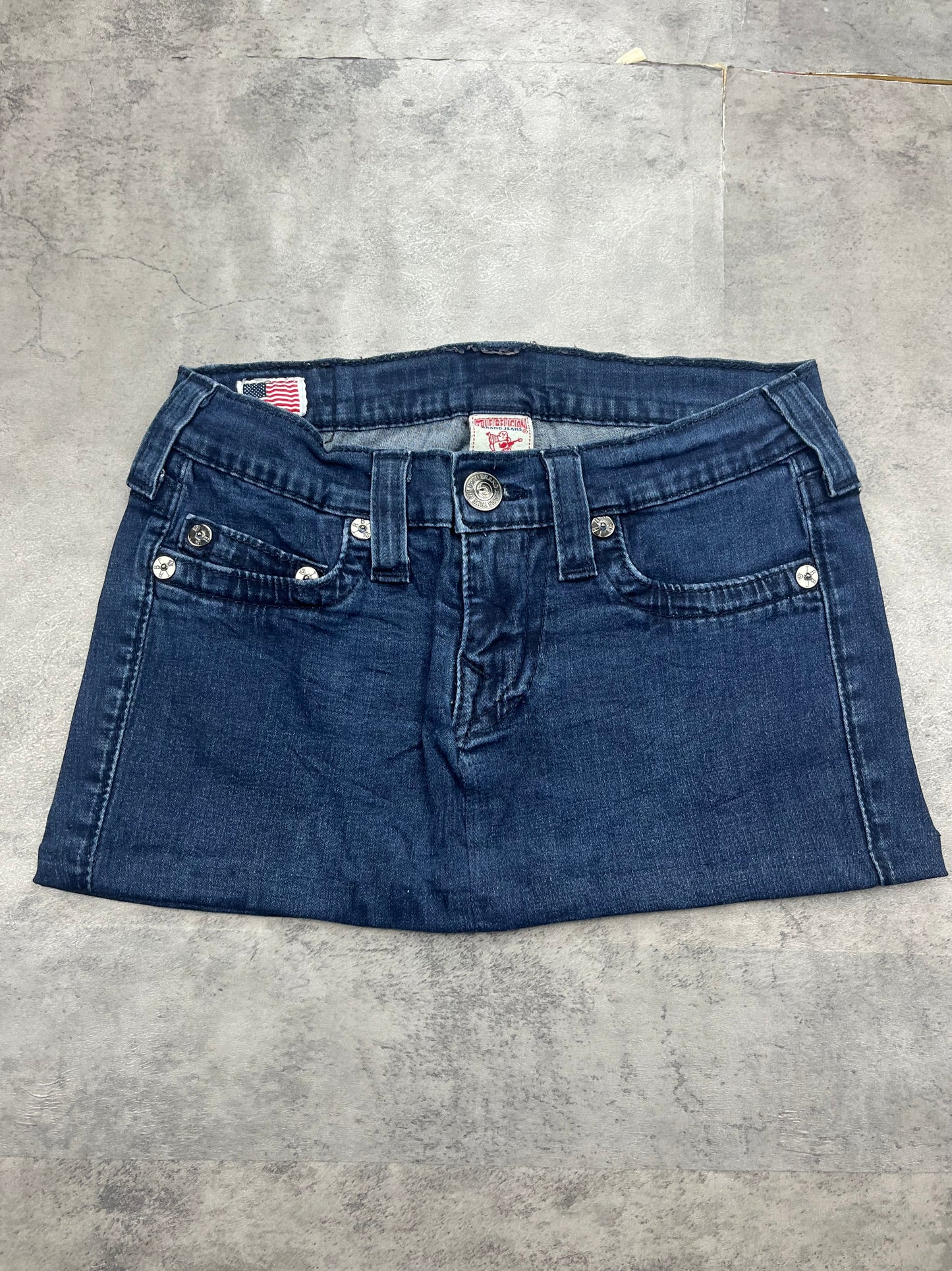 Mini Vintage Y2k True Religion Jeans Rock