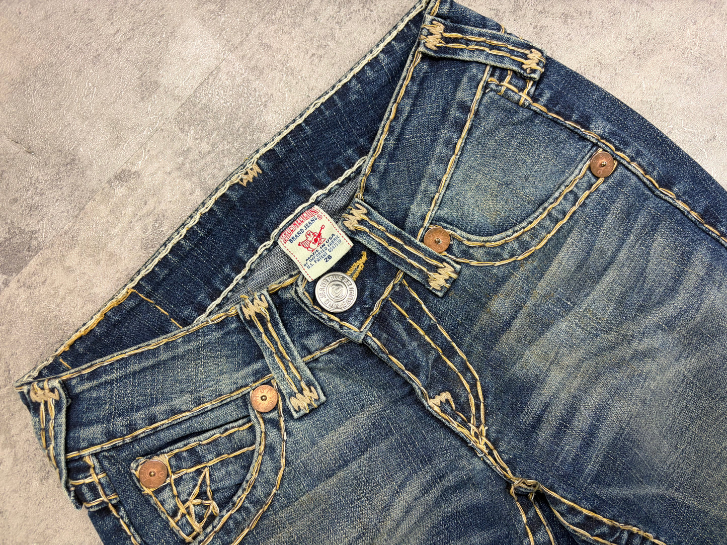 True Religion Low Rise Bootcut Denim