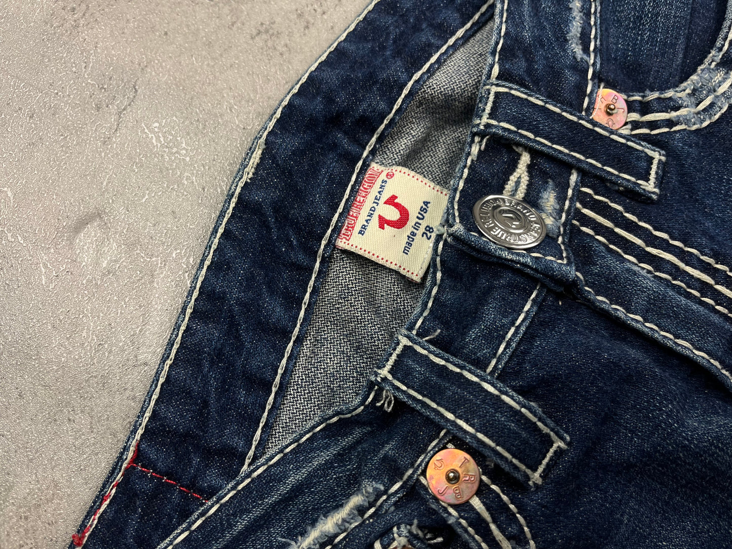 True Religion Y2K Bootcut Flared Denim Jeans Low Rise Retro
