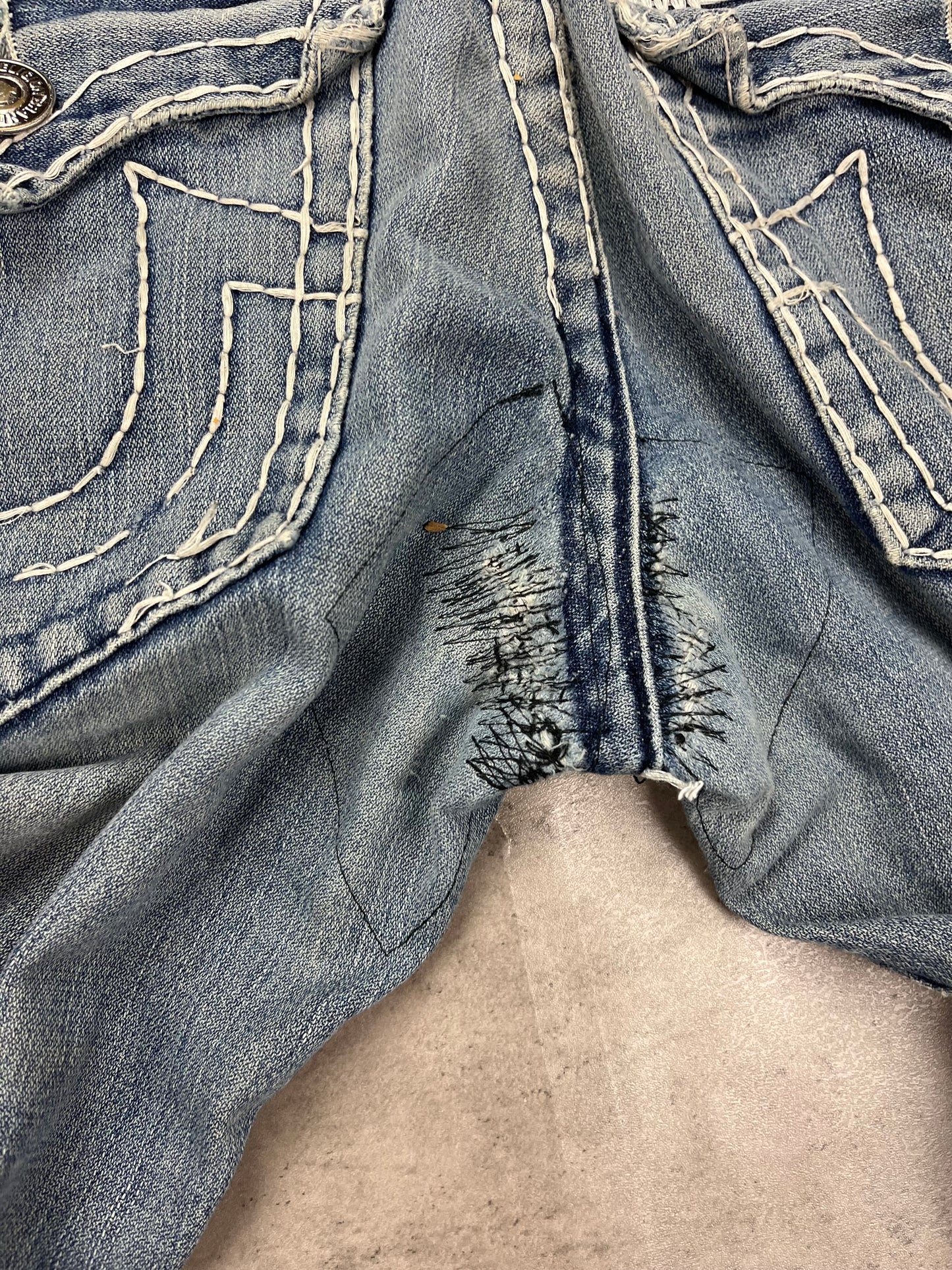Vintage Y2k Bootcut Baggy True Religion Jeans