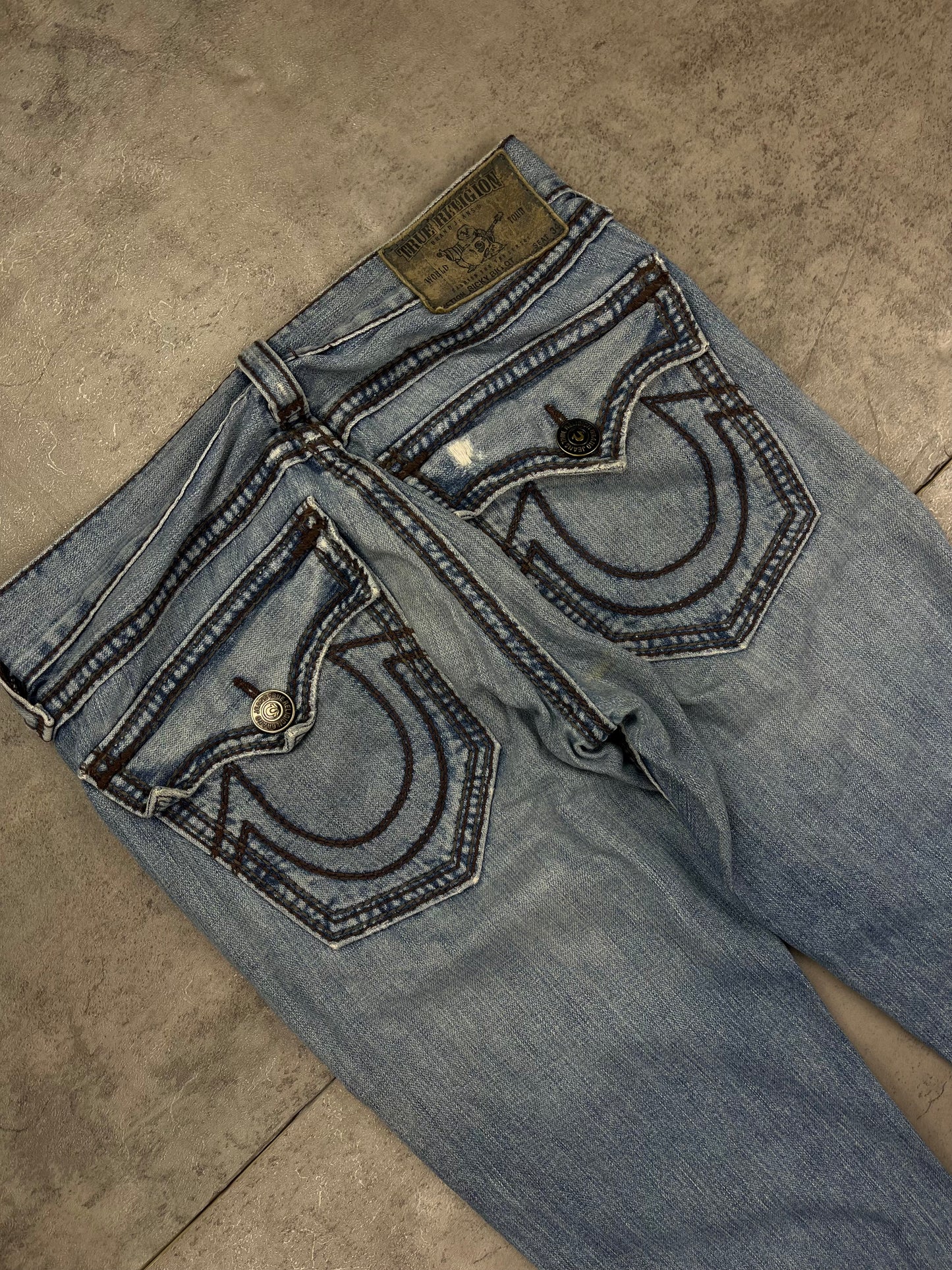 Men’s Y2K True Religion Baggy Denim Jeans Loose Fit 2000s Rare